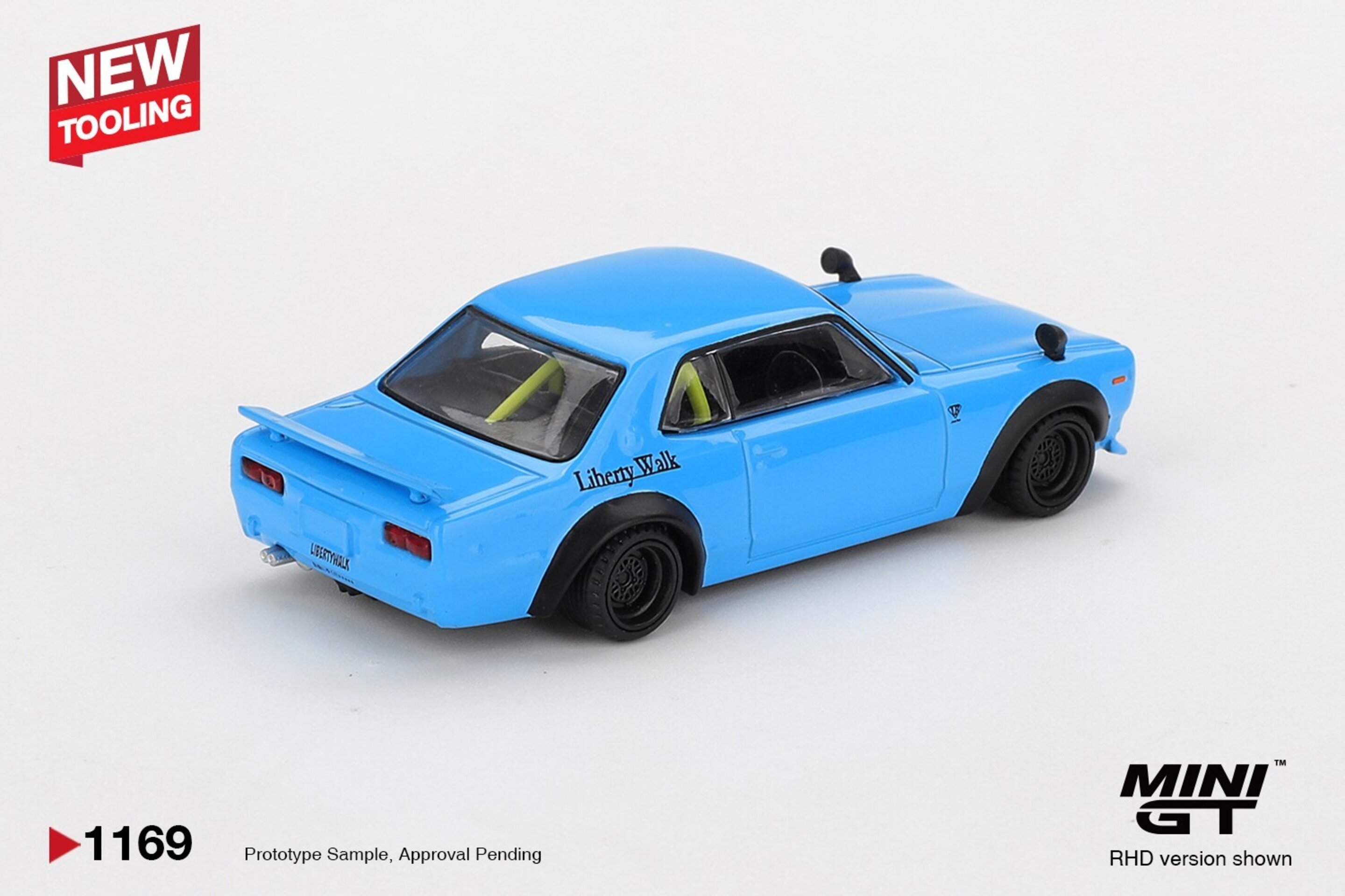 (PRE VENTA) MINI GT 1:64 NISSAN HAKOSUKA BABY BLUE NISSAN LB★WORKS HAKOSUKA 2015 - 4