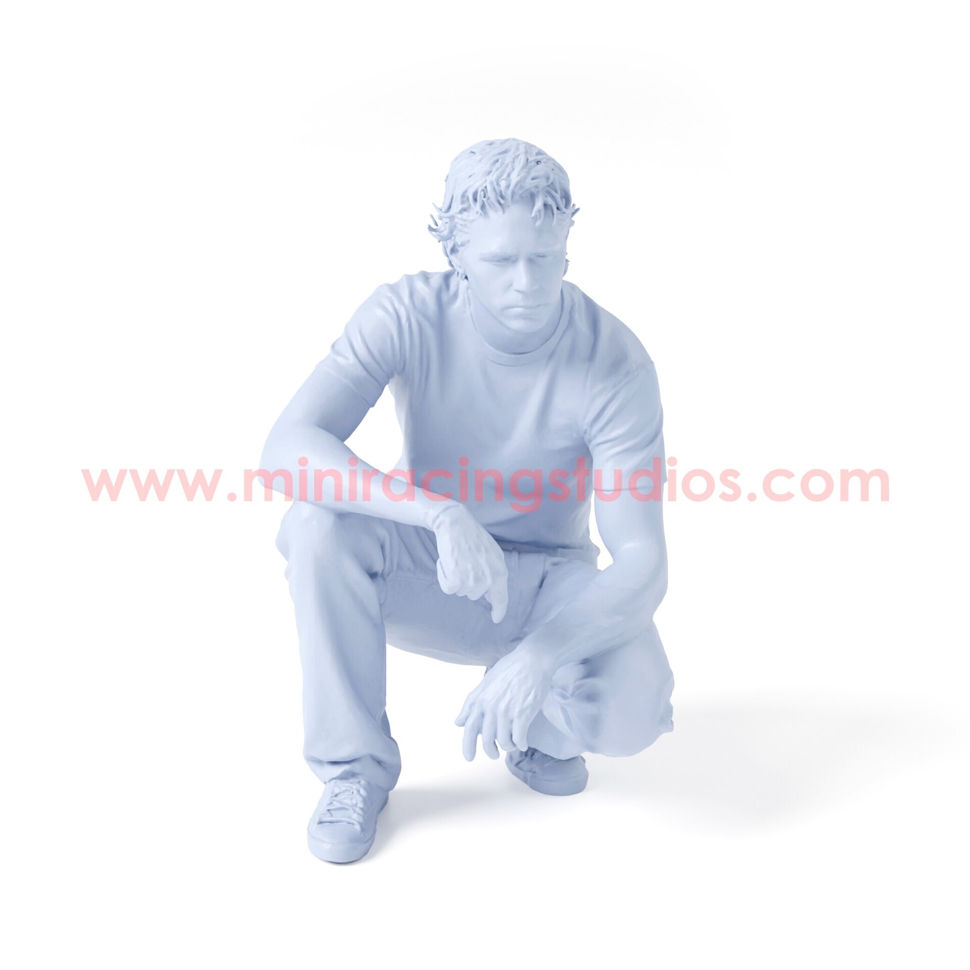 Figura Paul Walker 2 - 1:64 sin pintar en Resina – MiniRacing64 - 3