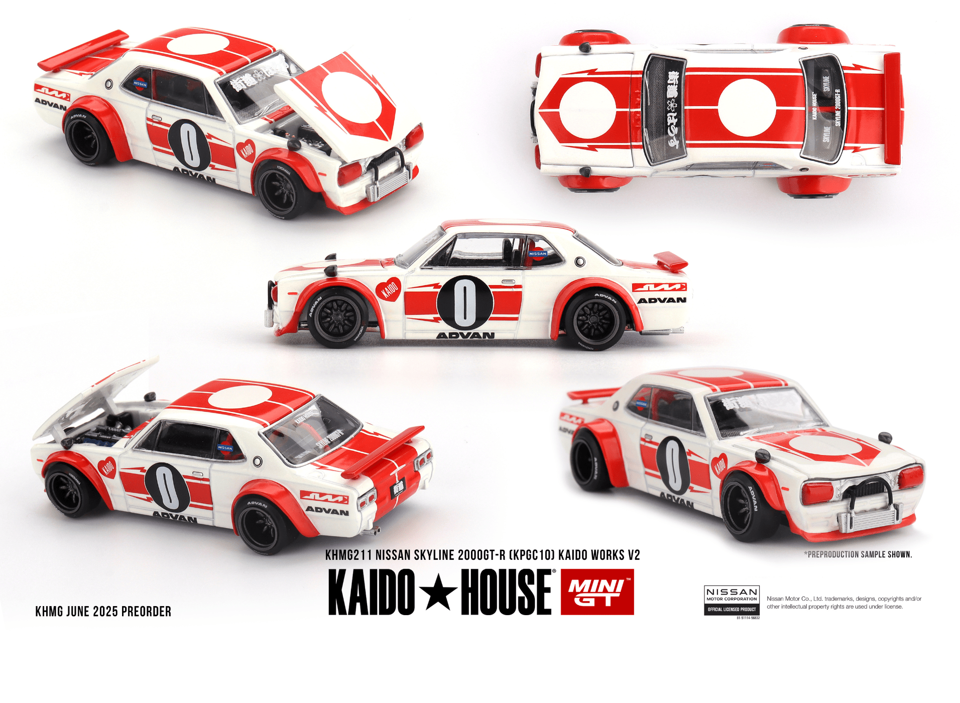 Mini GT 1:64 Nissan Skyline GT-R (KPGC10) Kaido Works V2 1969