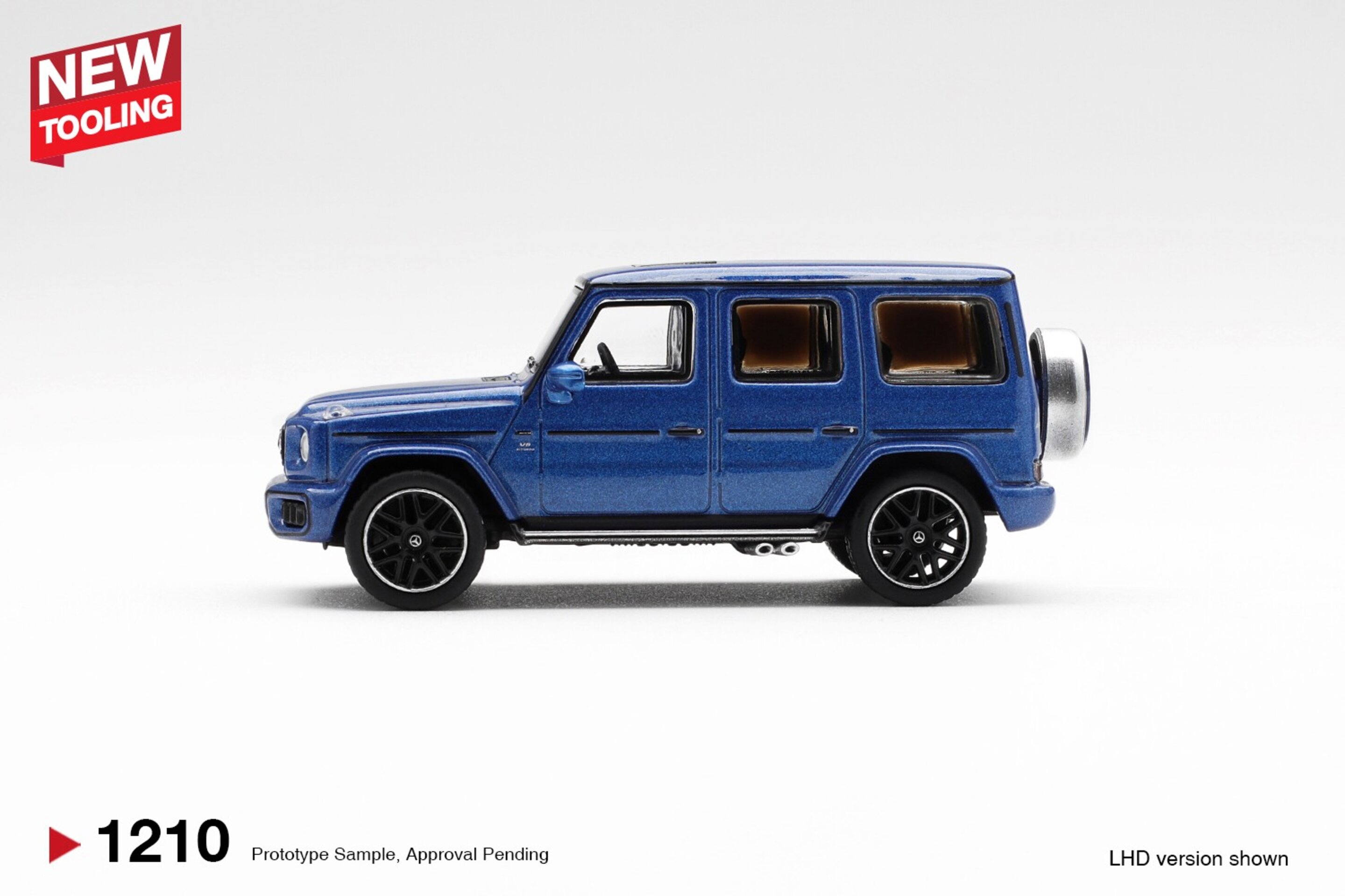 (PRE VENTA) 1:64 MERCEDES-BENZ G CLASS 63 AMG DARK BLUE METALLIC 2024 Mini GT - 3