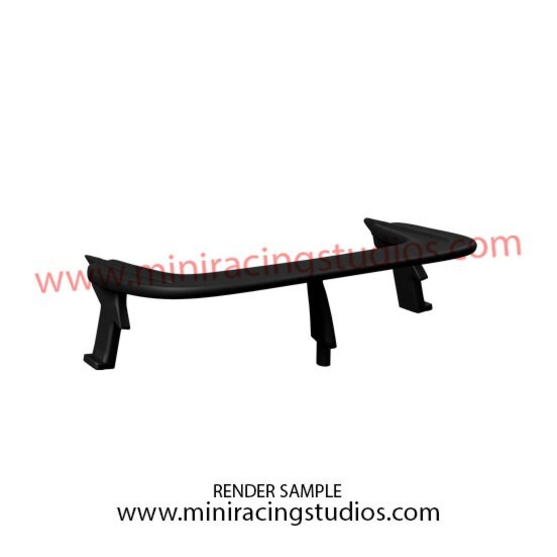 Alerón 3D para Ford Sierra Scalextric– Flexible o Plástico de MiniRacingStudios - 6