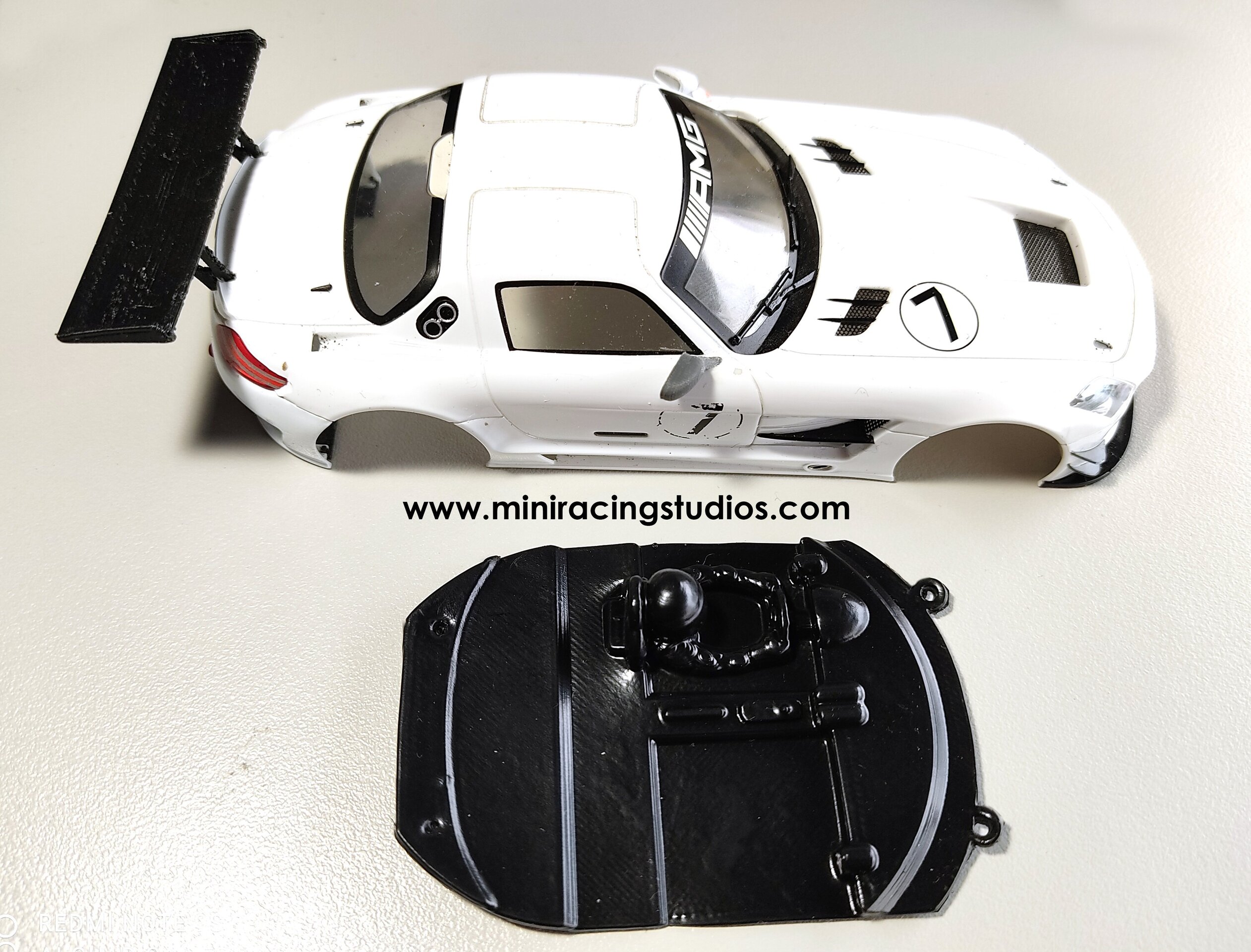 Cockpit Lexan Pista MERCEDES SLS SCALEAUTO - 3
