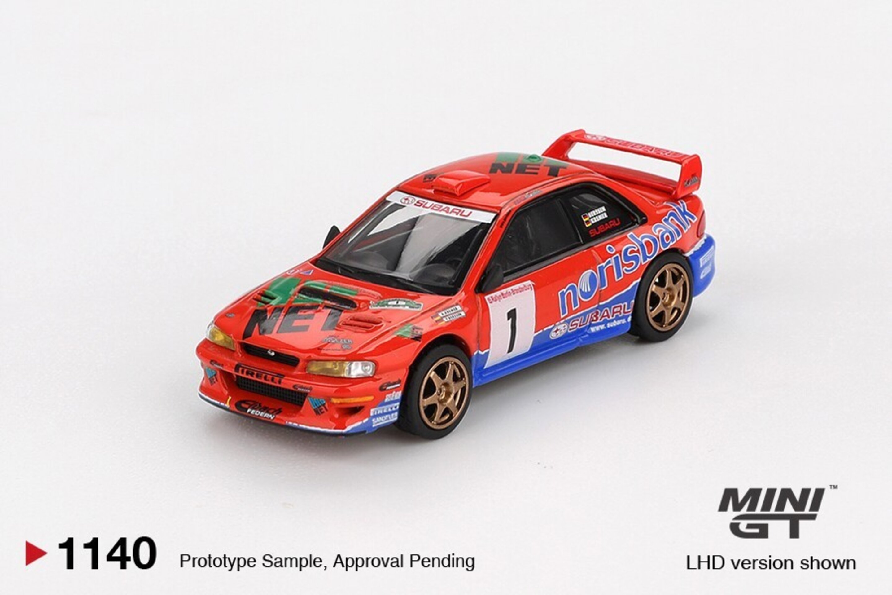 (PRE VENTA) 1:64 SUBARU IMPREZA WRC97 #1 DRM  CHAMPION 1999 - 2