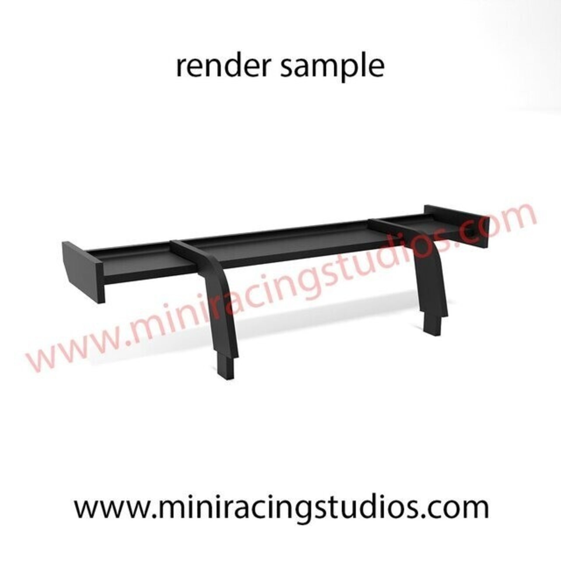 Set Alerón + Retros  para BMW M8 GT de Scaleauto (Flex o Bicomponente) - 2