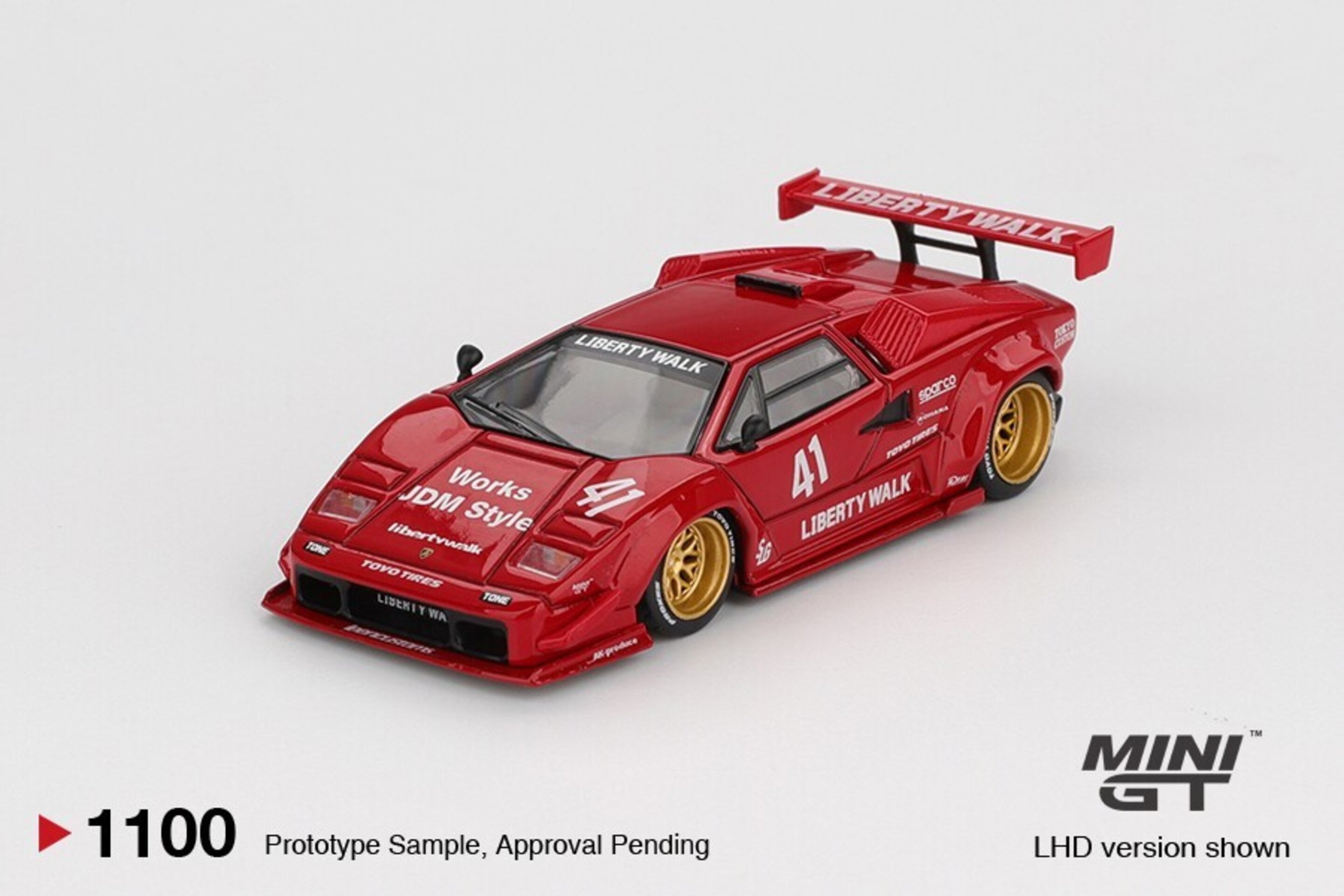 (PRE VENTA) 1:64 LAMBORGHINI COUNTACH LB-WORKS RED 2025 Mini GT - 2