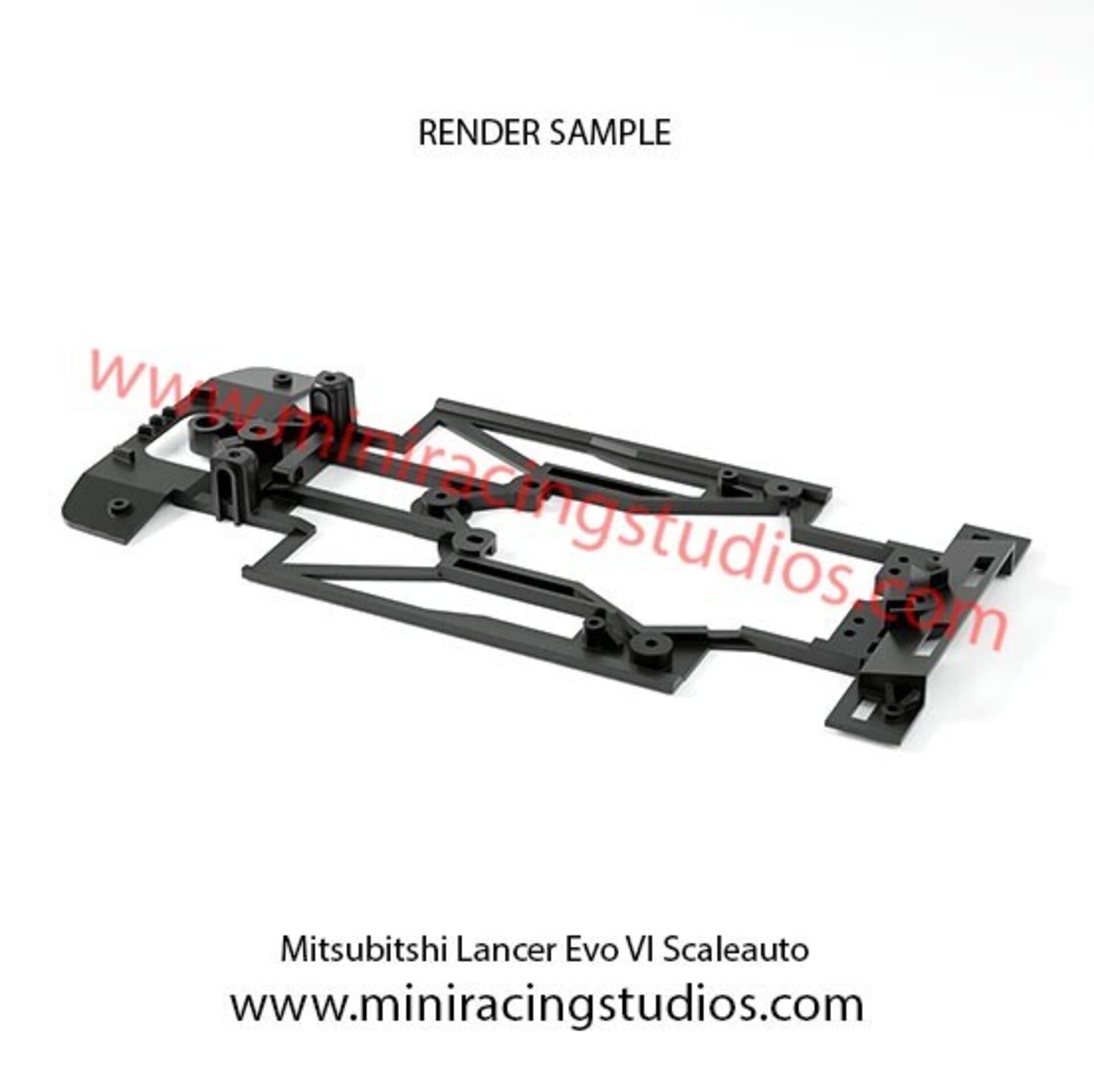 Chasis 3D Cadillac V - LMdH SCALEAUTO  Bicomponente compatible con Slot.it / Rt3 - 3