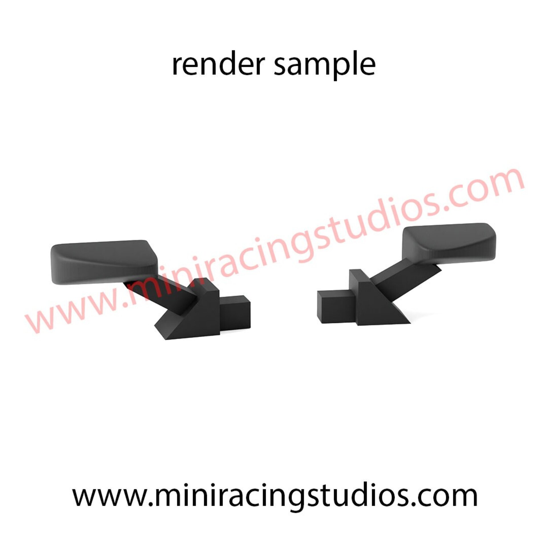 Retrovisores 3D Audi A4 DTM de Scalextric / SCX - Flexible o Plástico - 10