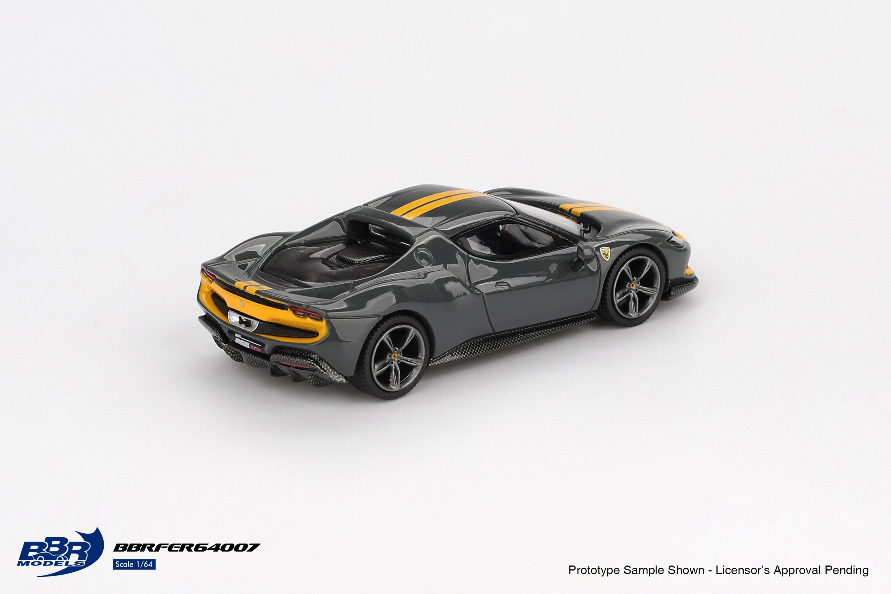(PRE VENTA) 1:64 FERRARI 296 GTB ASSETTO FIORANO GRIGIO SCURO 2024 – BBR Models - 2