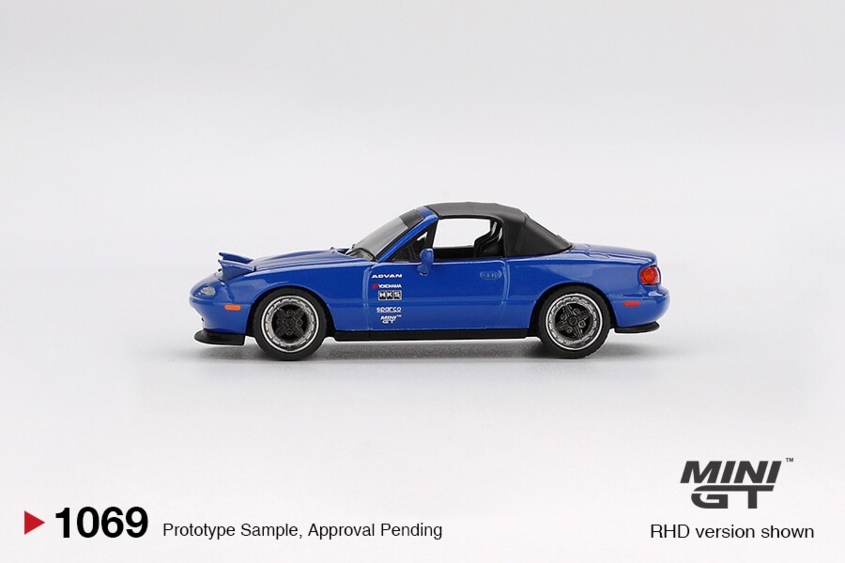 (PRE VENTA) 1:64 MAZDA MX-5 MIATA TUNED VERSION DARK BLUE 1990 – Mini GT - 4