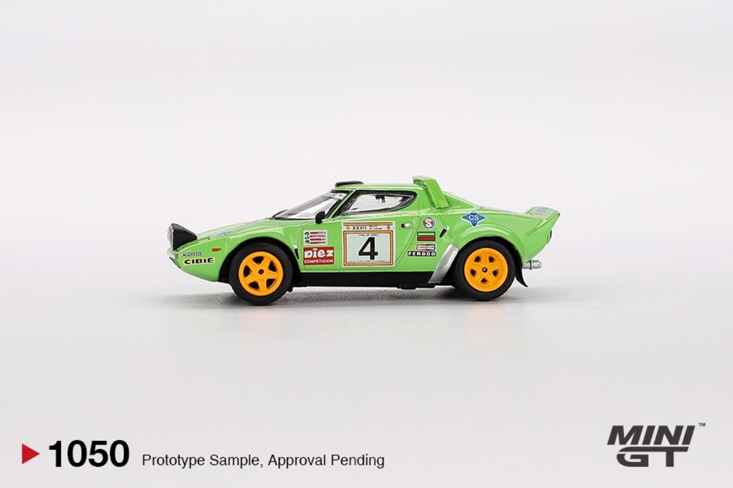 (PRE VENTA) 1:64 LANCIA STRATOS HF #4 SPANISH  RALLY CHAMPION 1979 GP MINI GT - 4