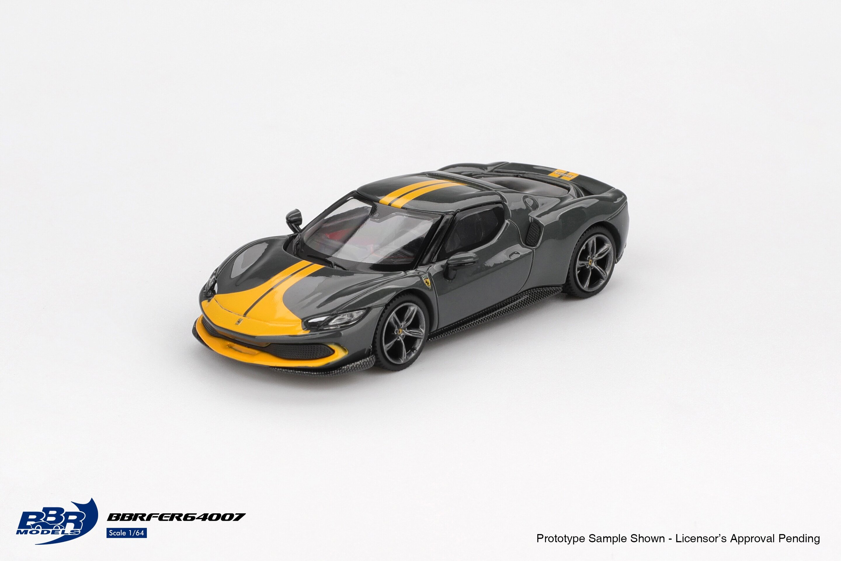 (PRE VENTA) 1:64 FERRARI 296 GTB ASSETTO FIORANO GRIGIO SCURO 2024 – BBR Models - 4