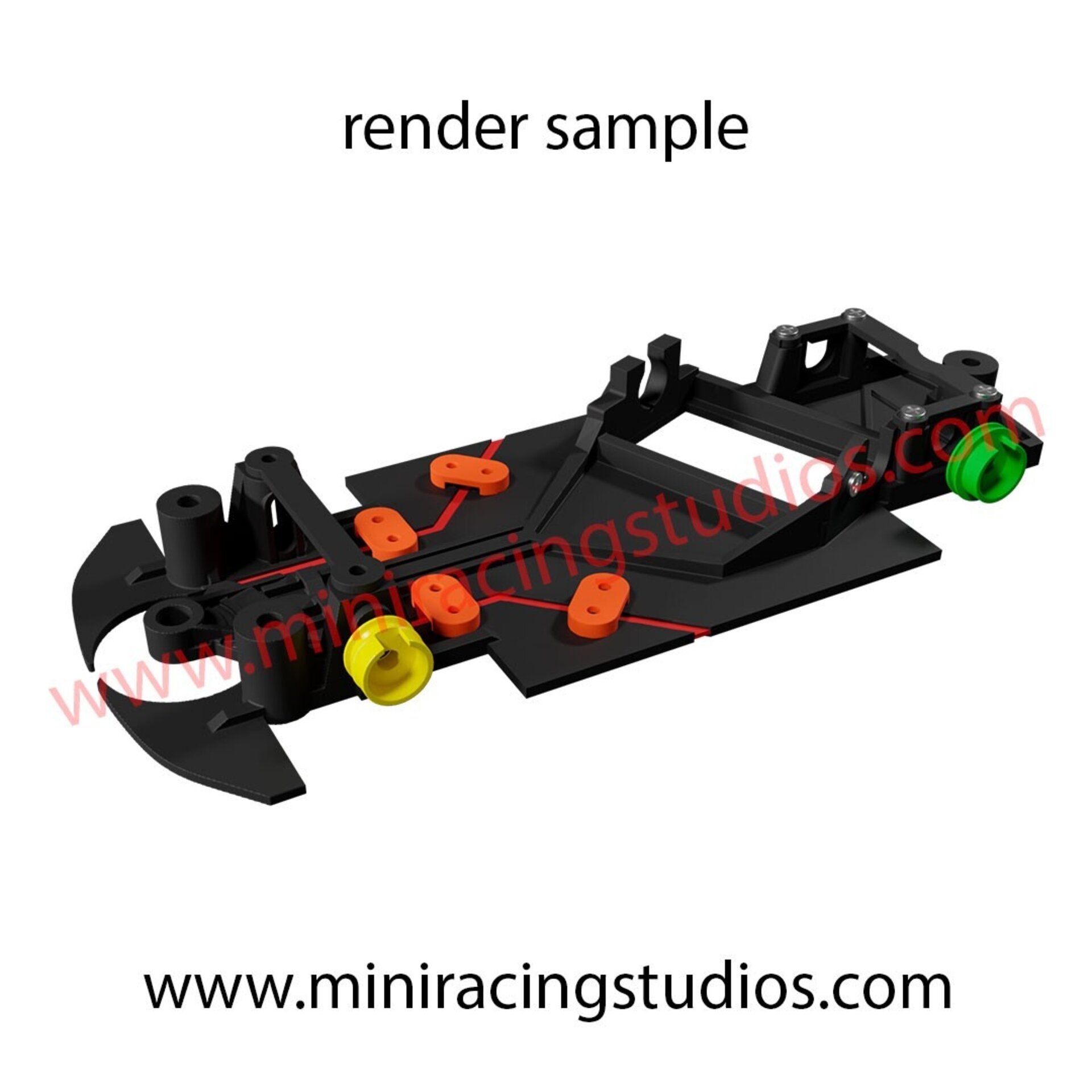 Chasis SN3D Peugeot 207  Avant Slot  Rally motor ángulo MULTIFLEX - 3