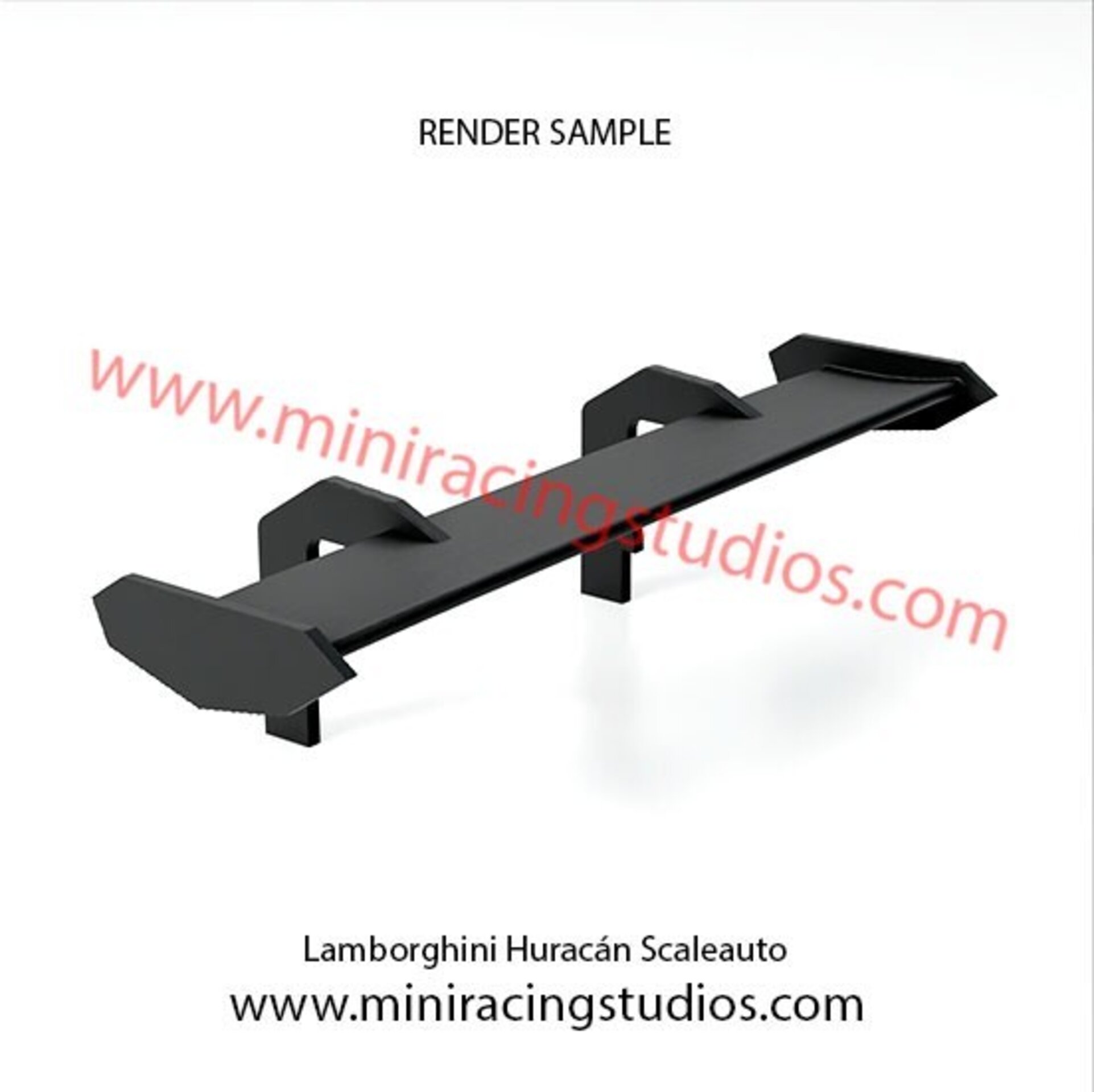 Alerón 3D para Lamborghini Huracán GT3 Scaleauto - Varios materiales - 8