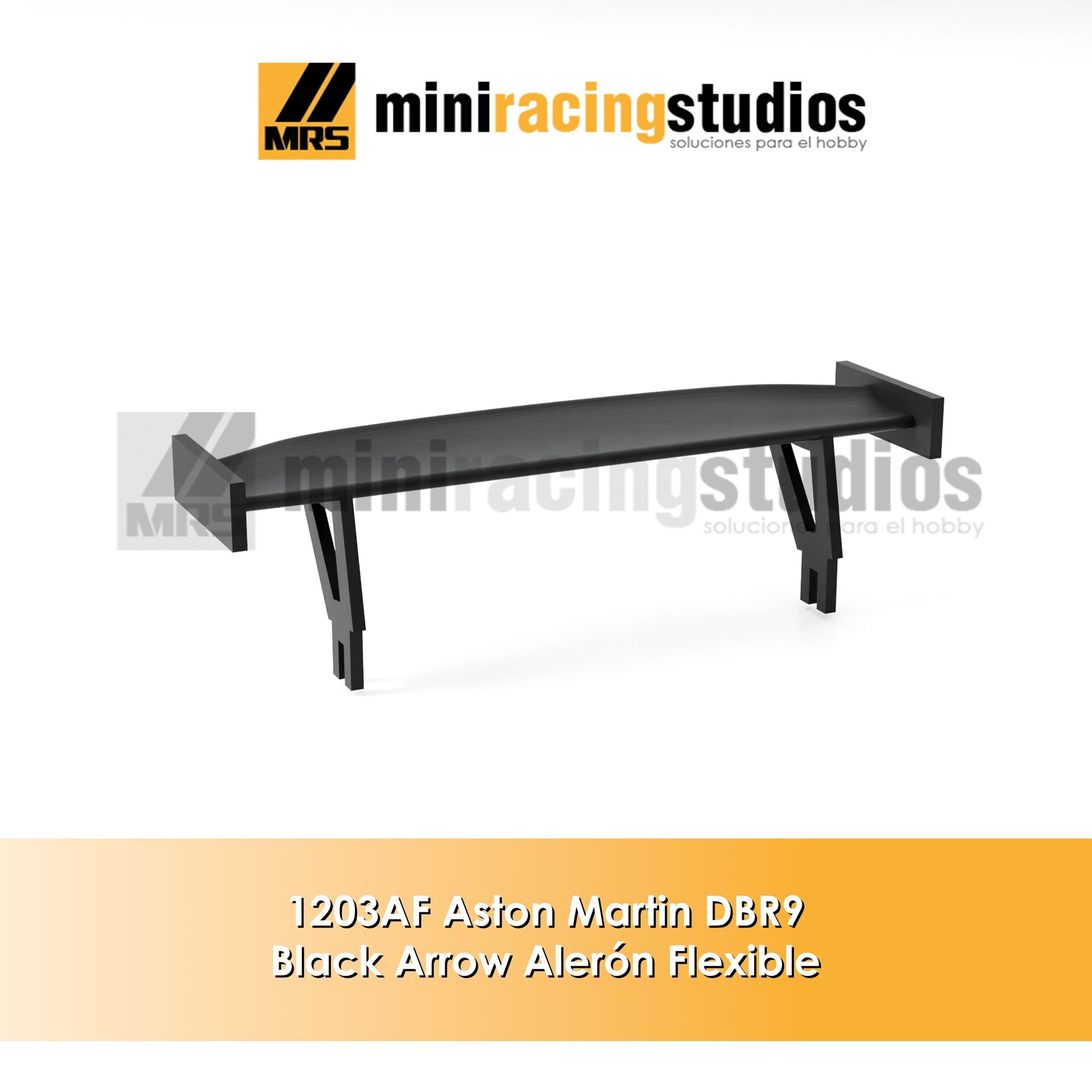 Alerón 3D Aston Martin DBR9 de Black Arrow Flexible , plástico o bi-componente - 3
