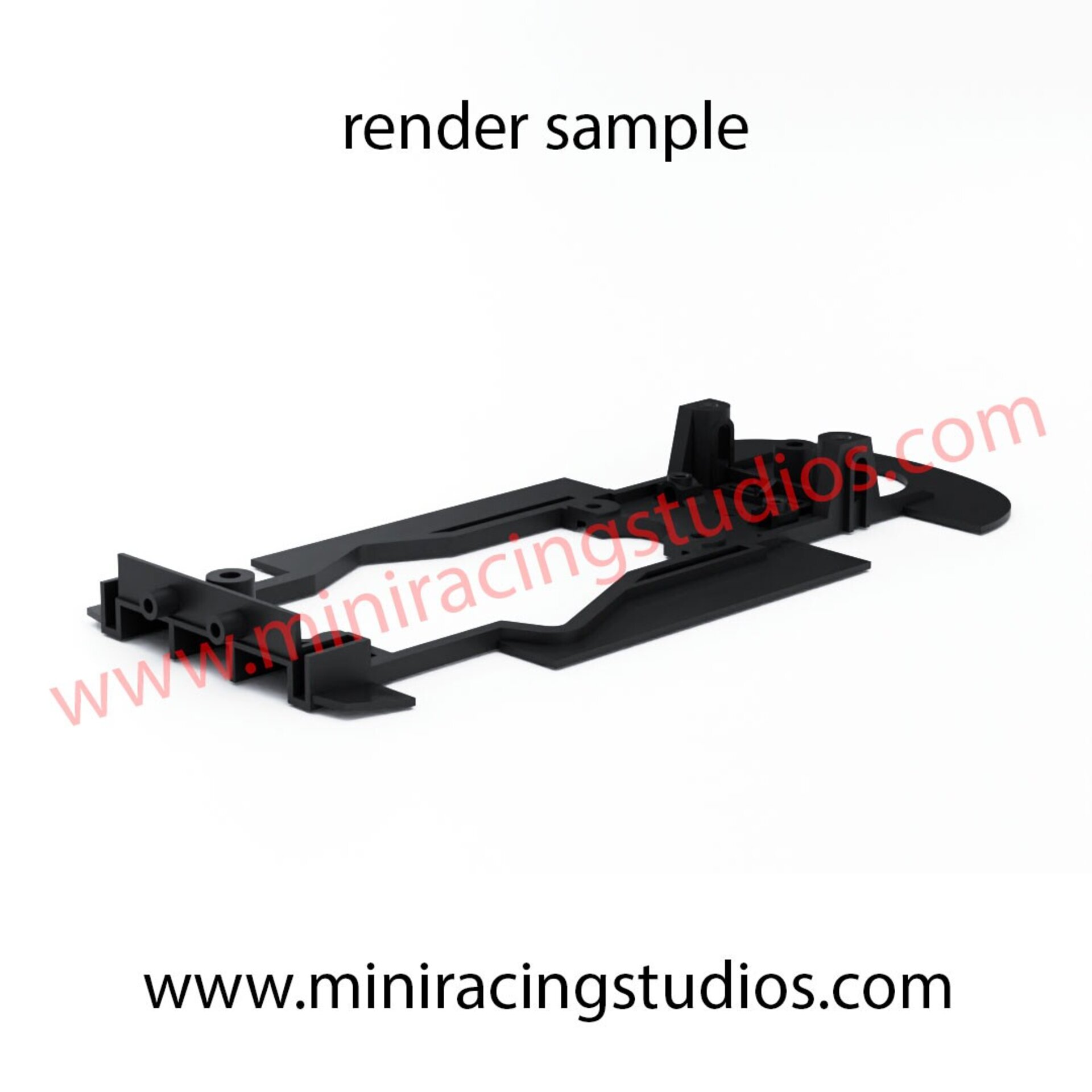 Chasis 3D  Renault MEGANE Trophy 09 ( Mk3 ) NINCO  compatible con Slot.it - 3