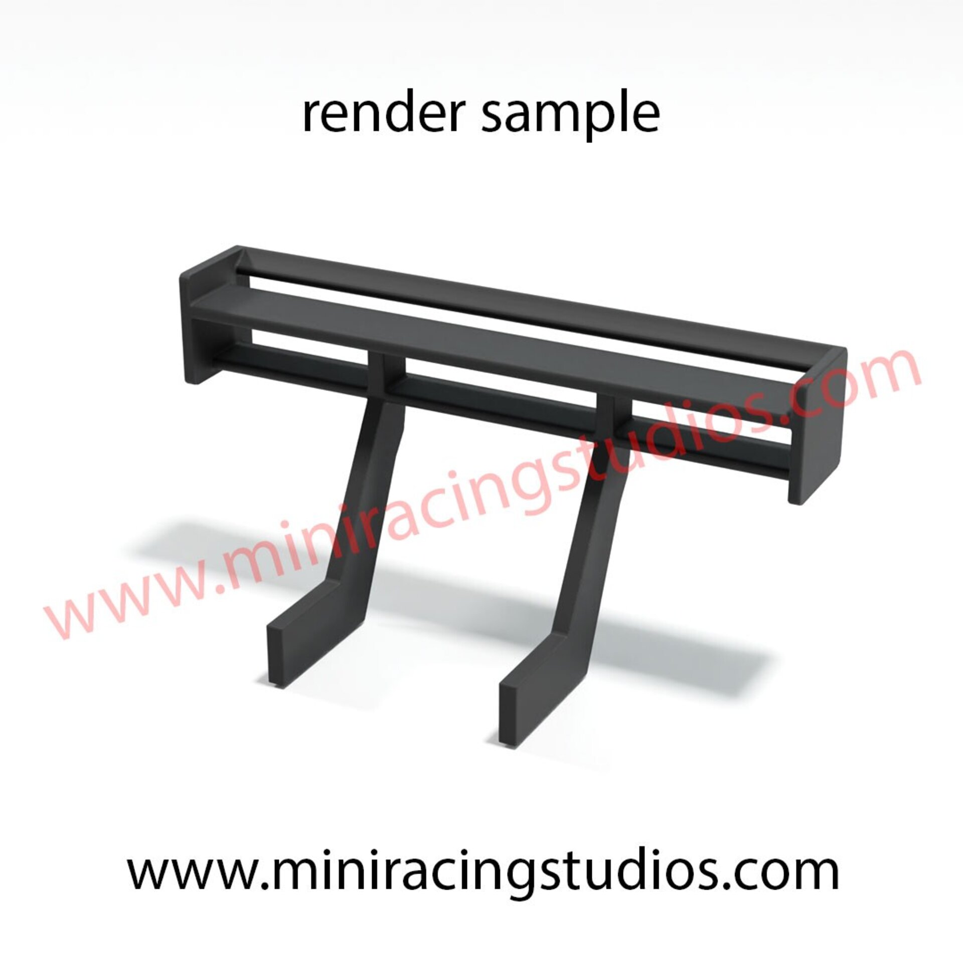 Alerón 3D  para el Audi A4 DTM de Scalextric - SCX  Flexible o Plástico - 2
