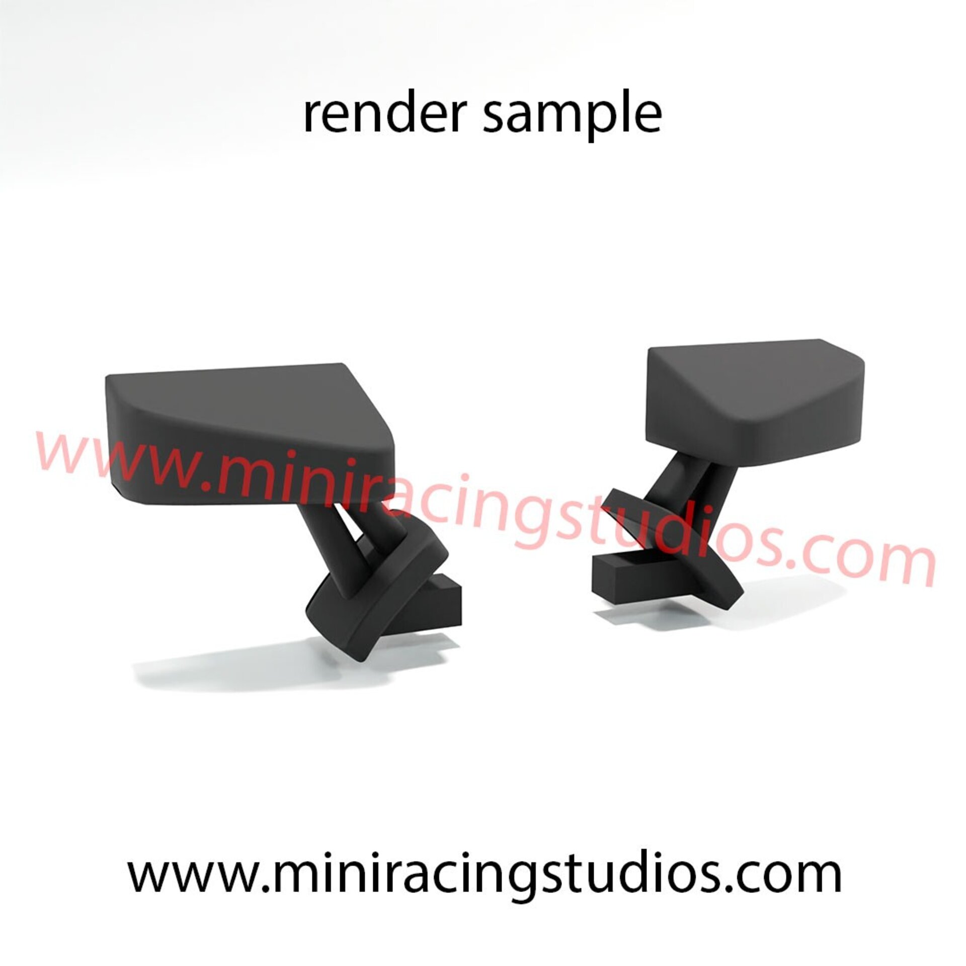Retrovisores 3D para el Lamborghini Murciélago BLACK BULL de Black Arrow - 2