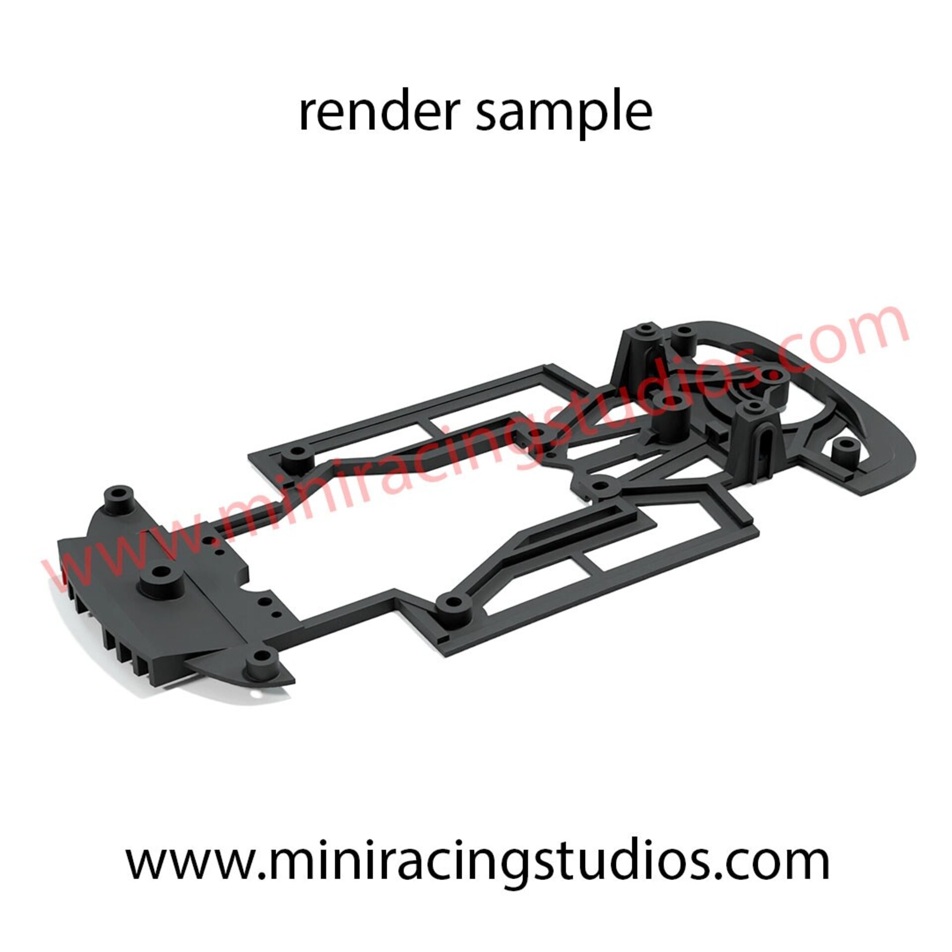 Chasis 3D para el Mercedes AMG GT3 NSR para soporte Slot.it/RT3 - 3