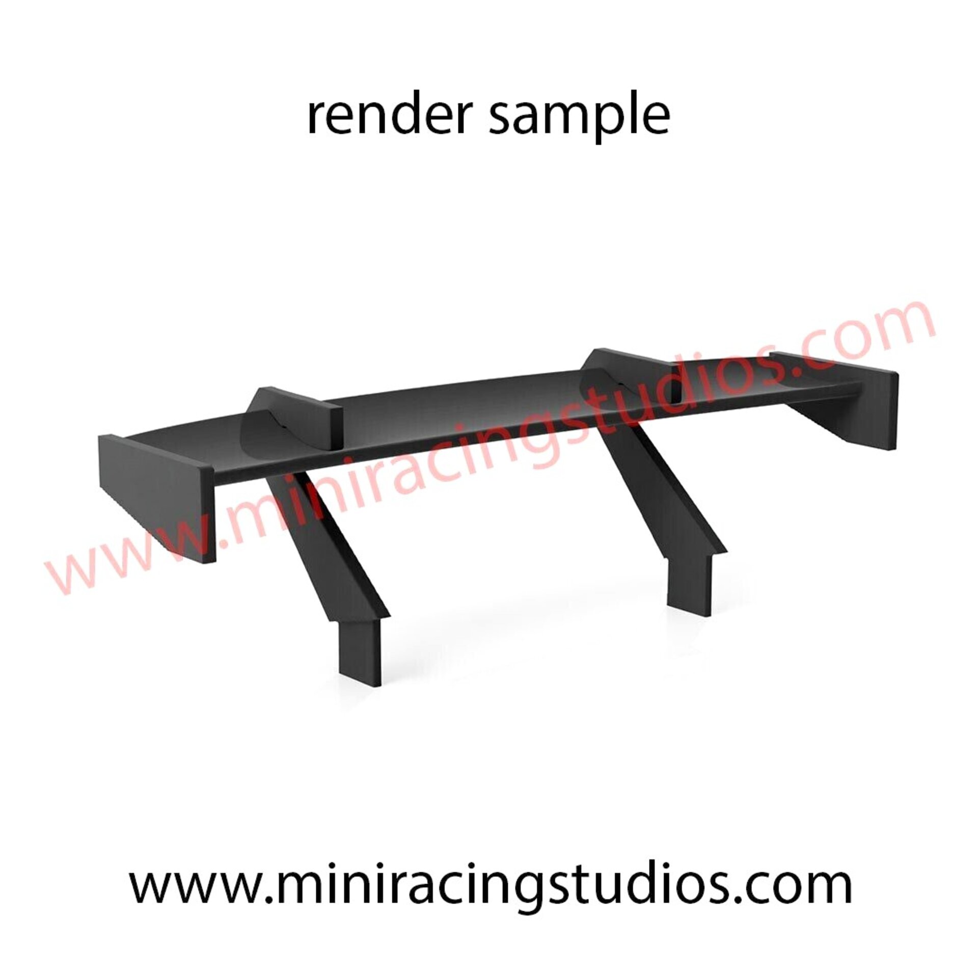 Set Alerón + Retrovisores para el Audi R8 GT2 de Scaleauto (Flex o Bicomponente) - 2