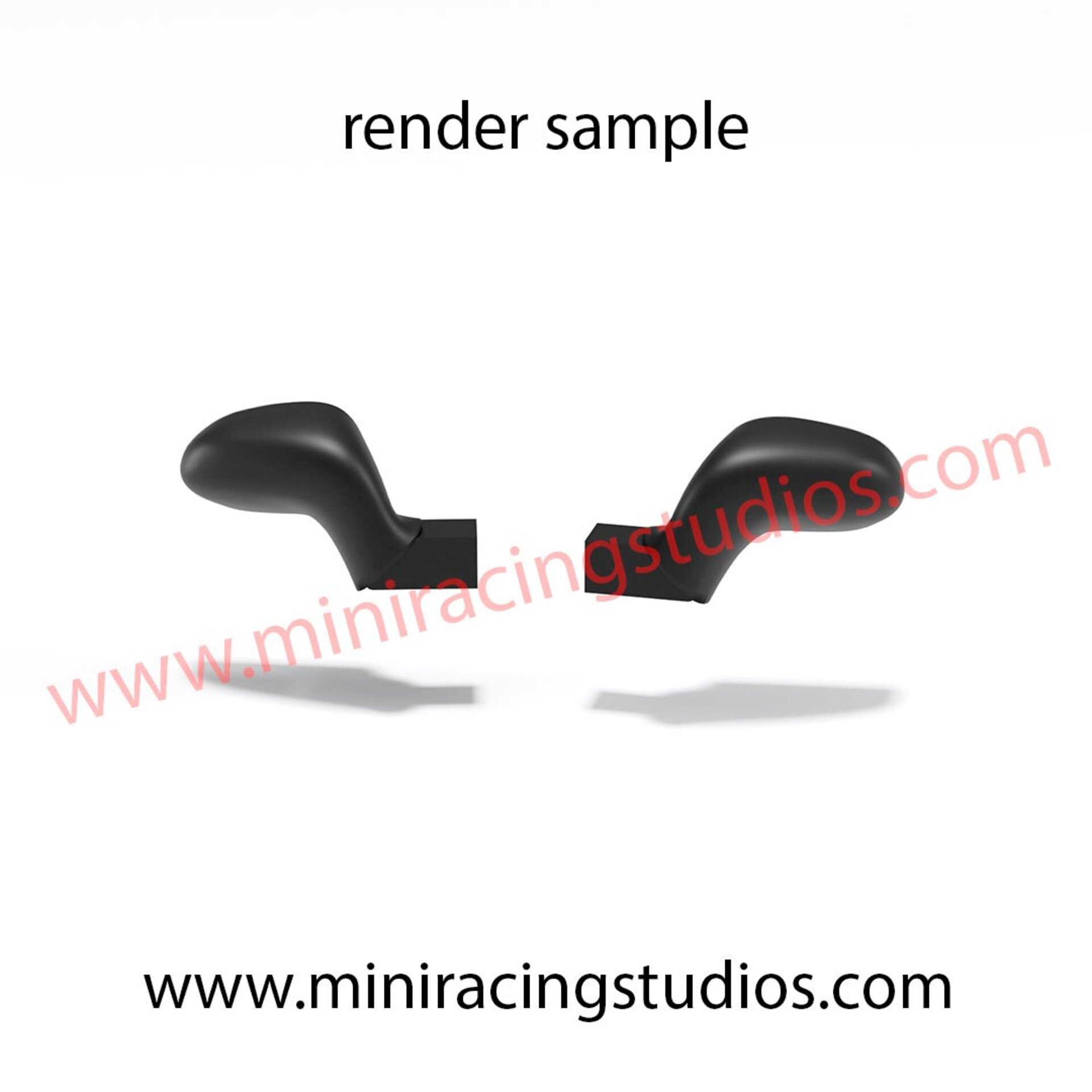 Retrovisores Seat León MKII SCX / SCALEXTRIC  Flexible o Plástico - 3