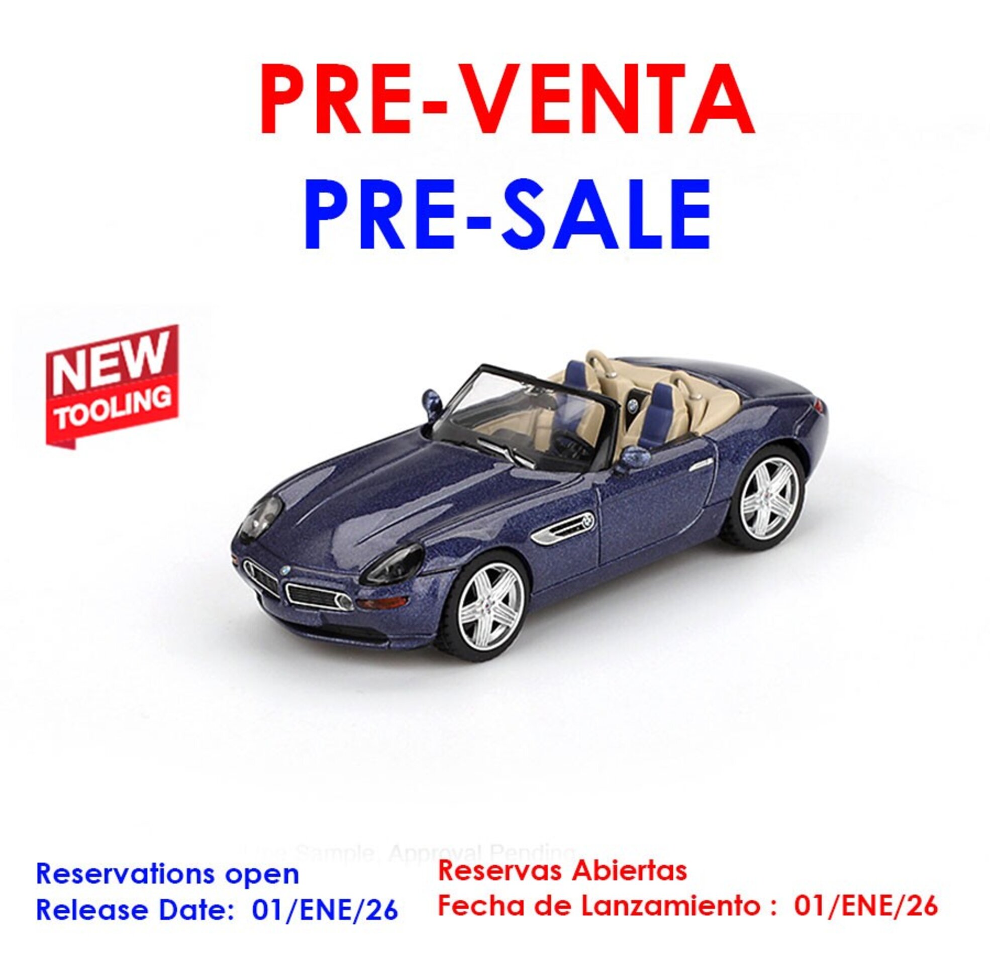 (PRE VENTA) BMW Z8 ALPINA ALPINA BLUE 2003 – Mini GT 1:64 - 1