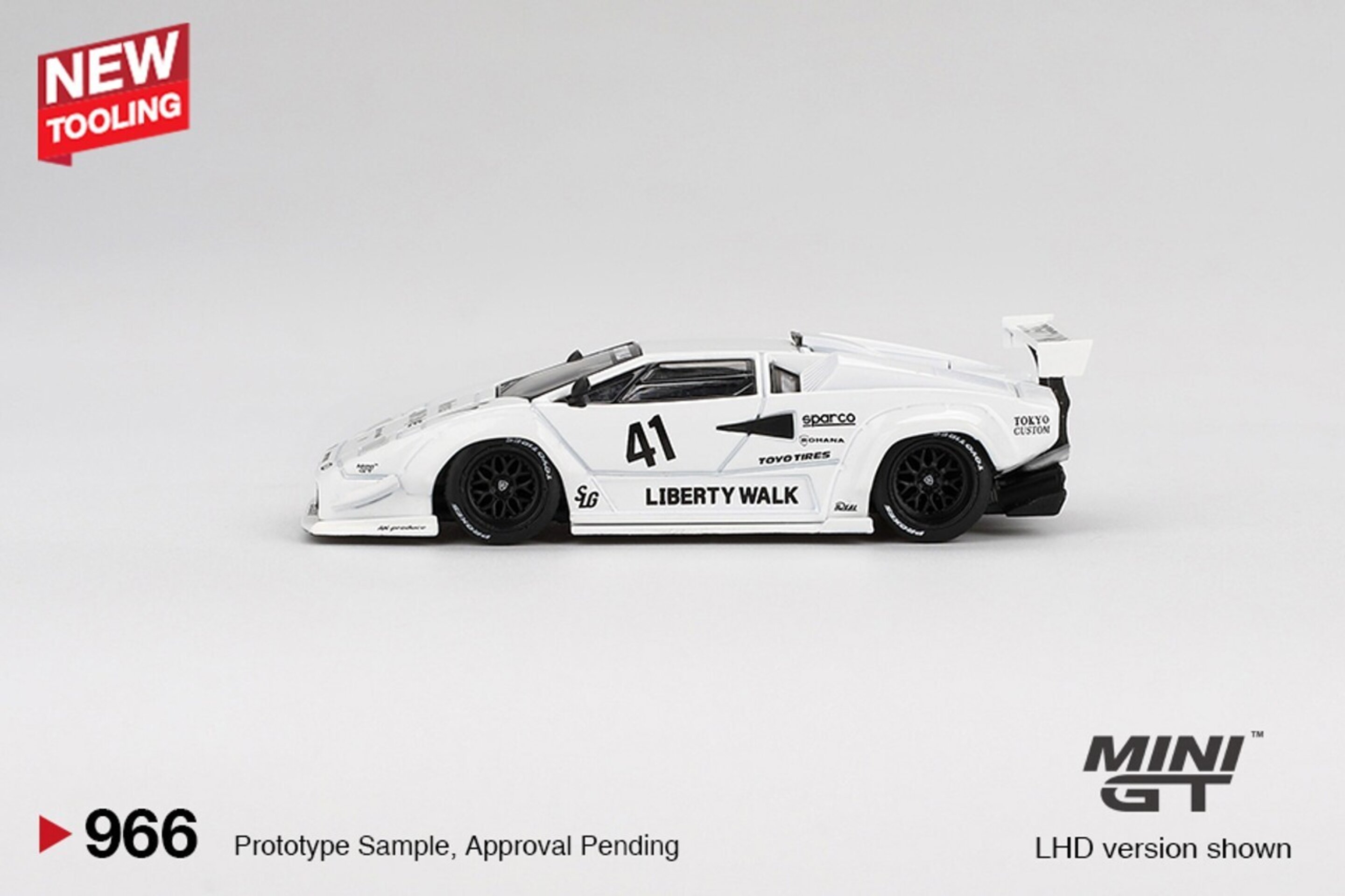 MGT00966-L  1:64 LAMBORGHINI COUNTACH LB-WORKS WHITE TOKYO AUTO SALON 2024 - 3