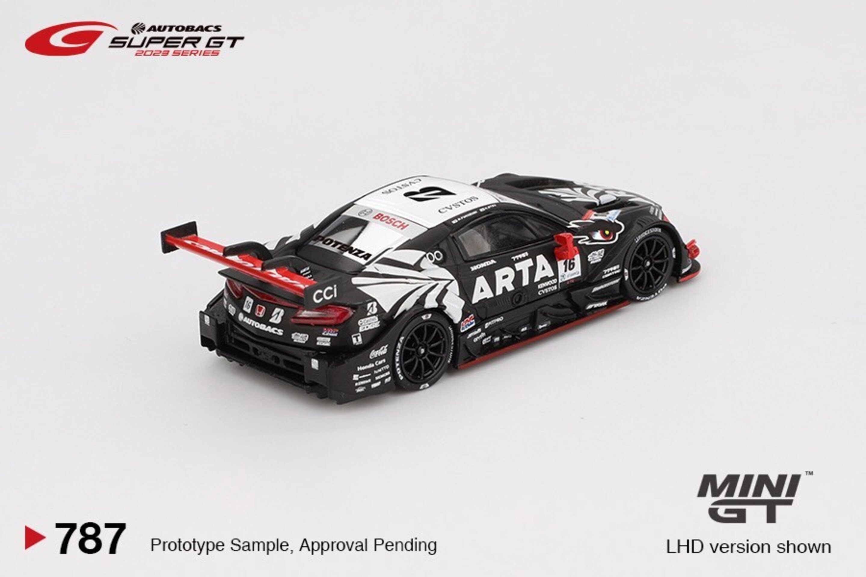 Honda NSX-GT "Type S" GT500 #16 "ARTA MUGEN NSX-GT " Mini GT 1/64( PRE VENTA ) - 3