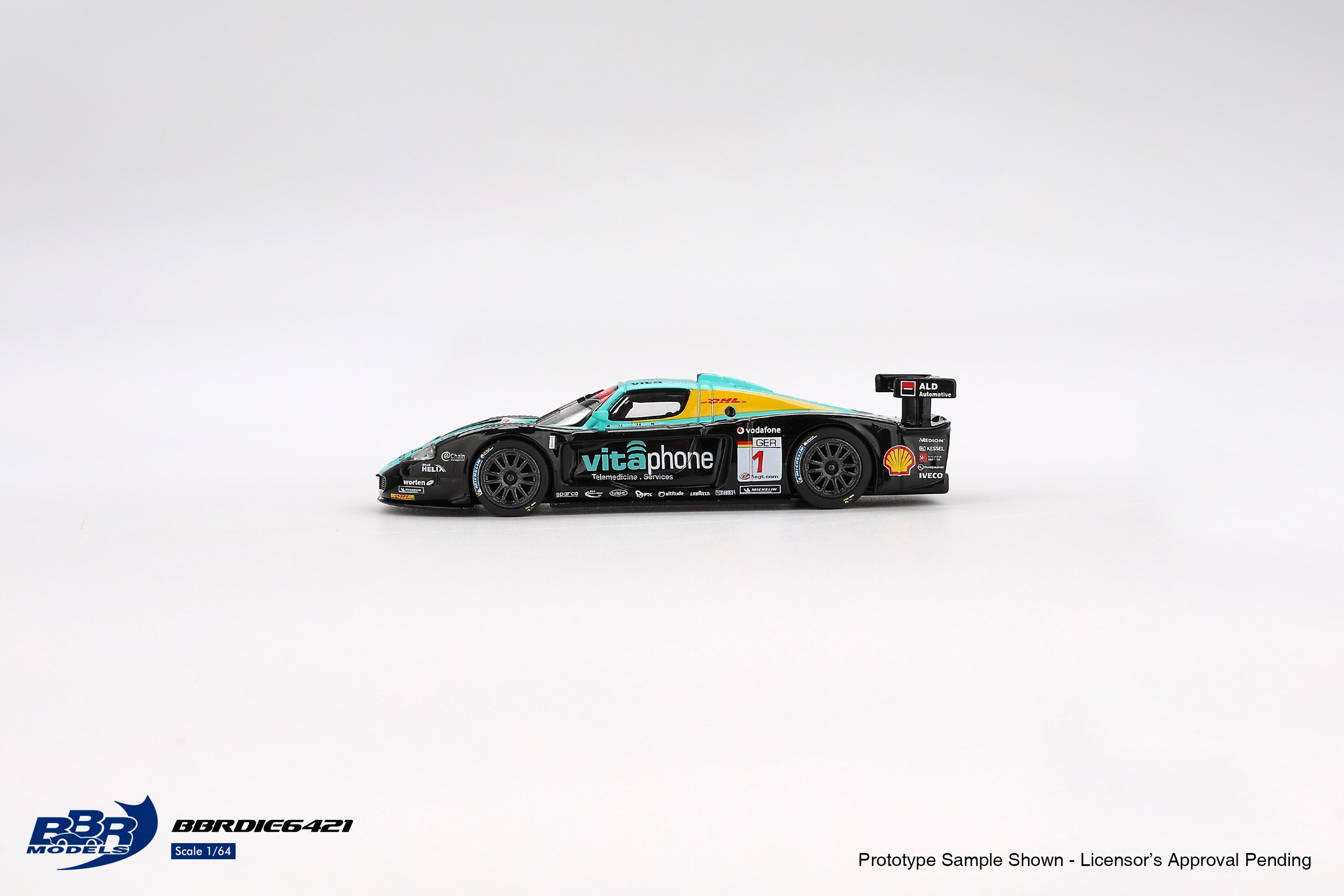 (PRE VENTA) 1:64 Maserati MC12 Vitaphone Racing #1 Spa 24h 2008 Ganador Spa BBR - 4