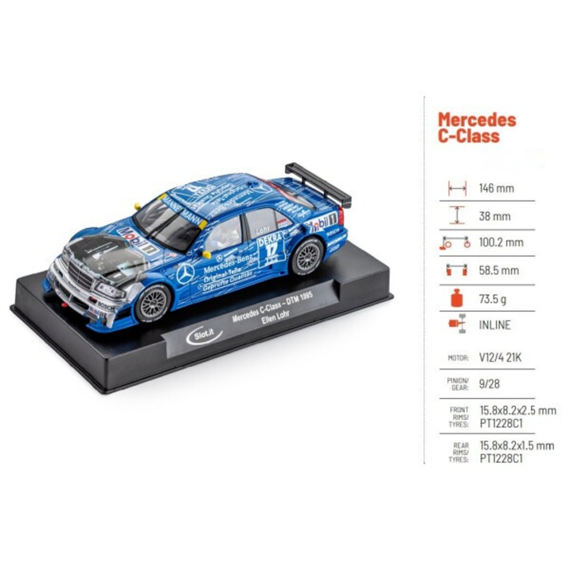 Mercedes C-Class n.17 DTM 1995 Slot it  - 6