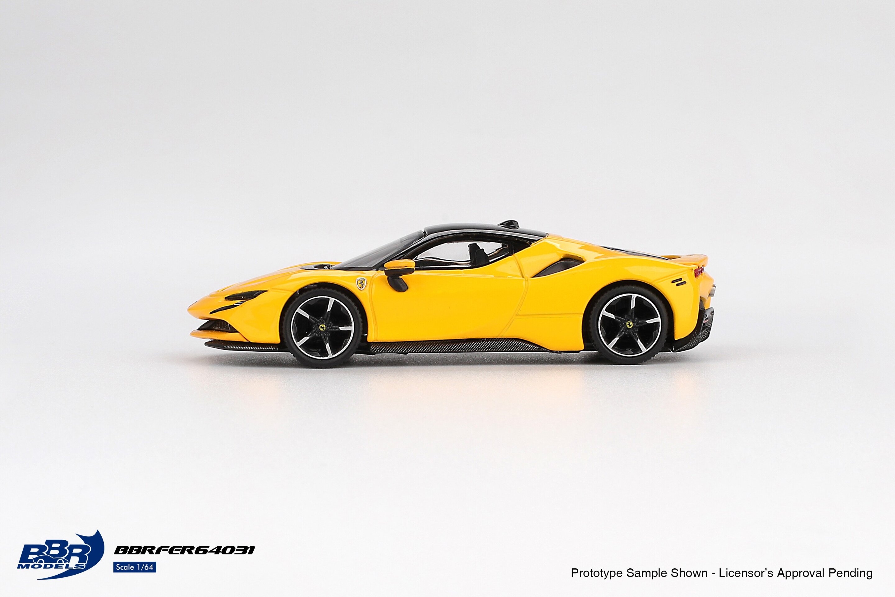 (PRE VENTA) 1:64 FERRARI SF90 GIALLO MODENA 2024 BBR MODELS - 4