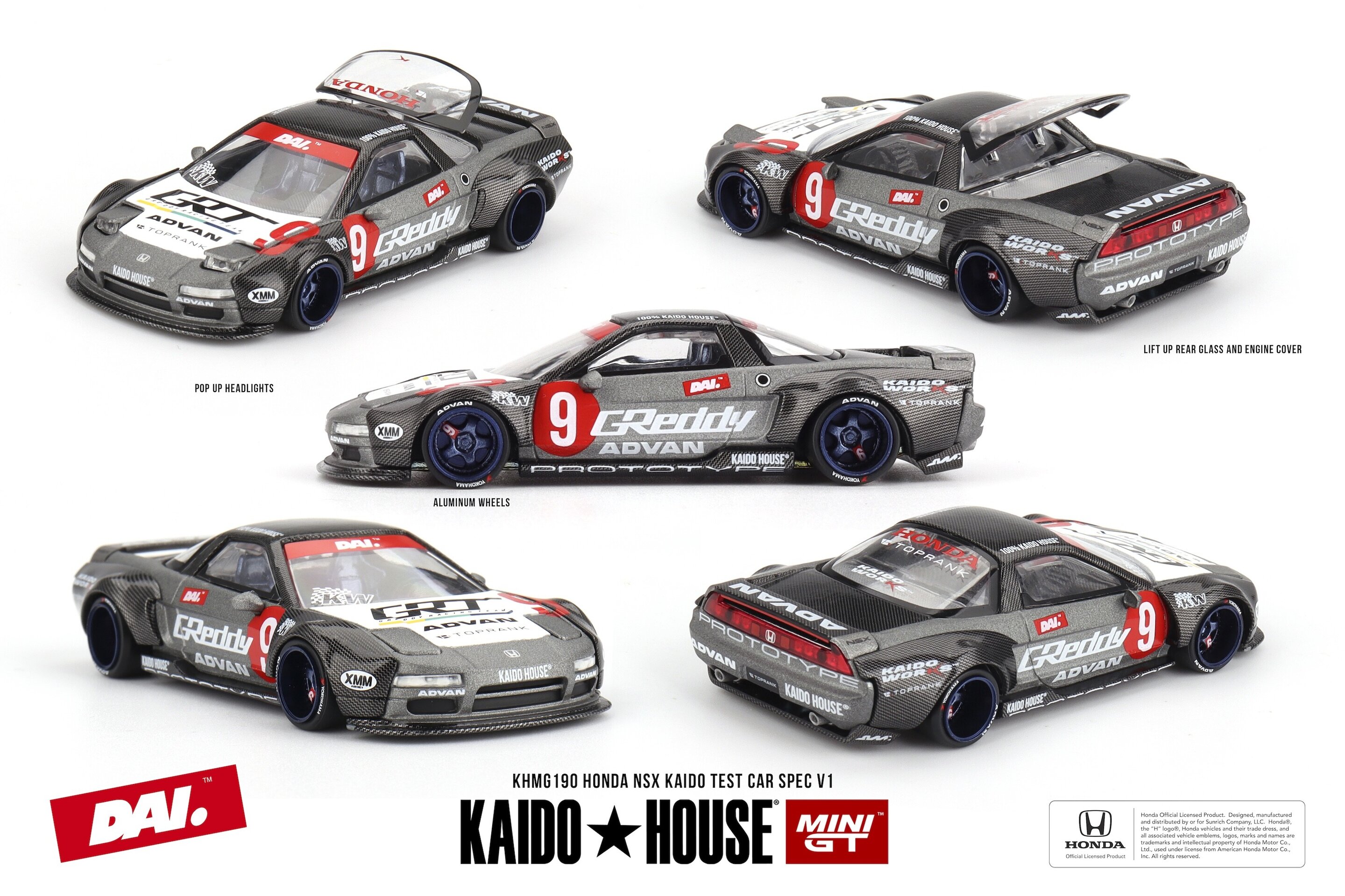 Honda NSX Kaido Test Car Spec V1 KAIDO HOUSE 1/64( PRE VENTA ) - 3
