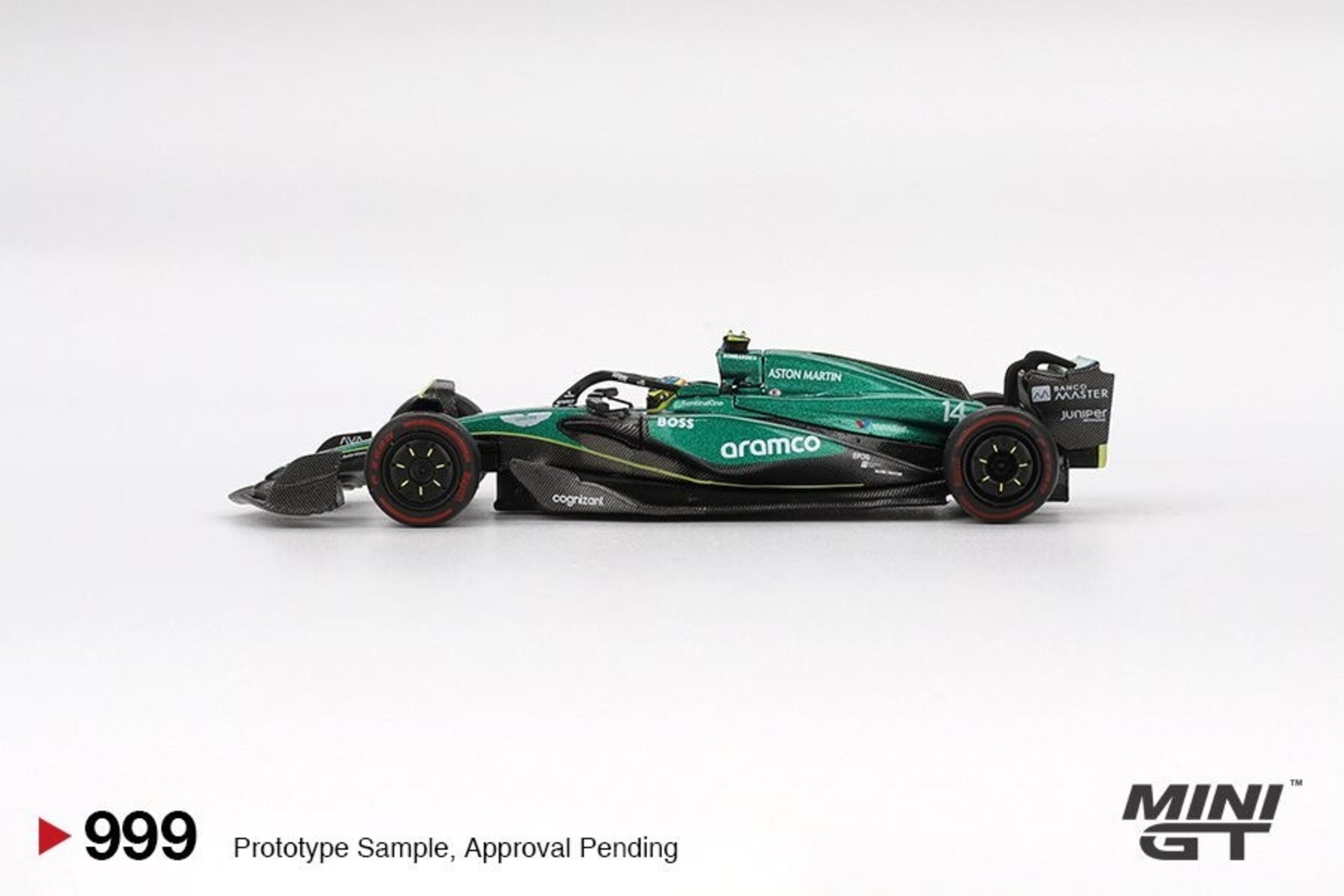 Aston Martin AMR24 #14 Fernando Alonso GP Bahréin 2024 Mini GT 1/64( PRE VENTA ) - 4