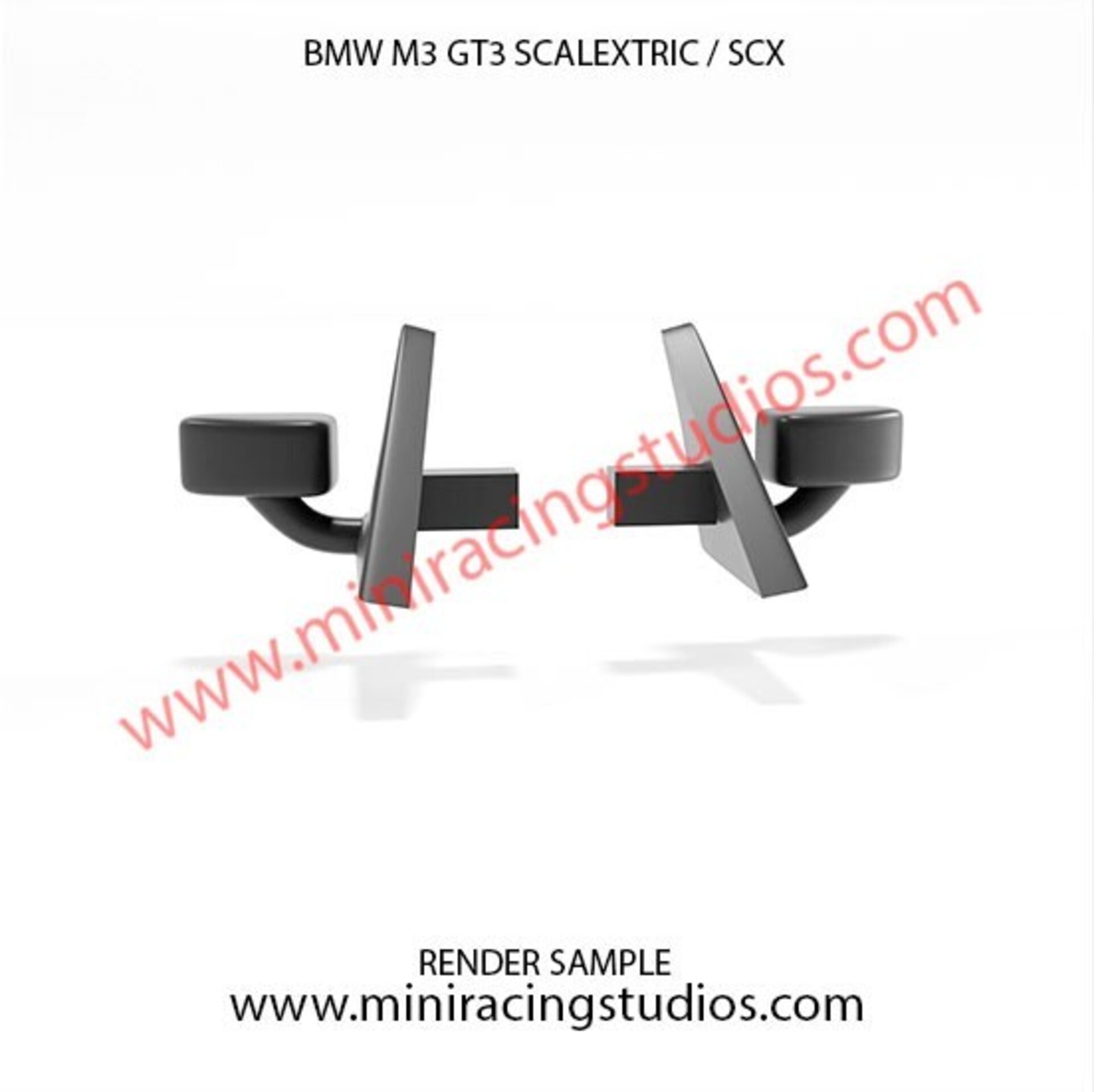 Retrovisores 3D para BMW M3 GTR  de SCX/SCALEXTRIC – MiniRacingStudios - 2