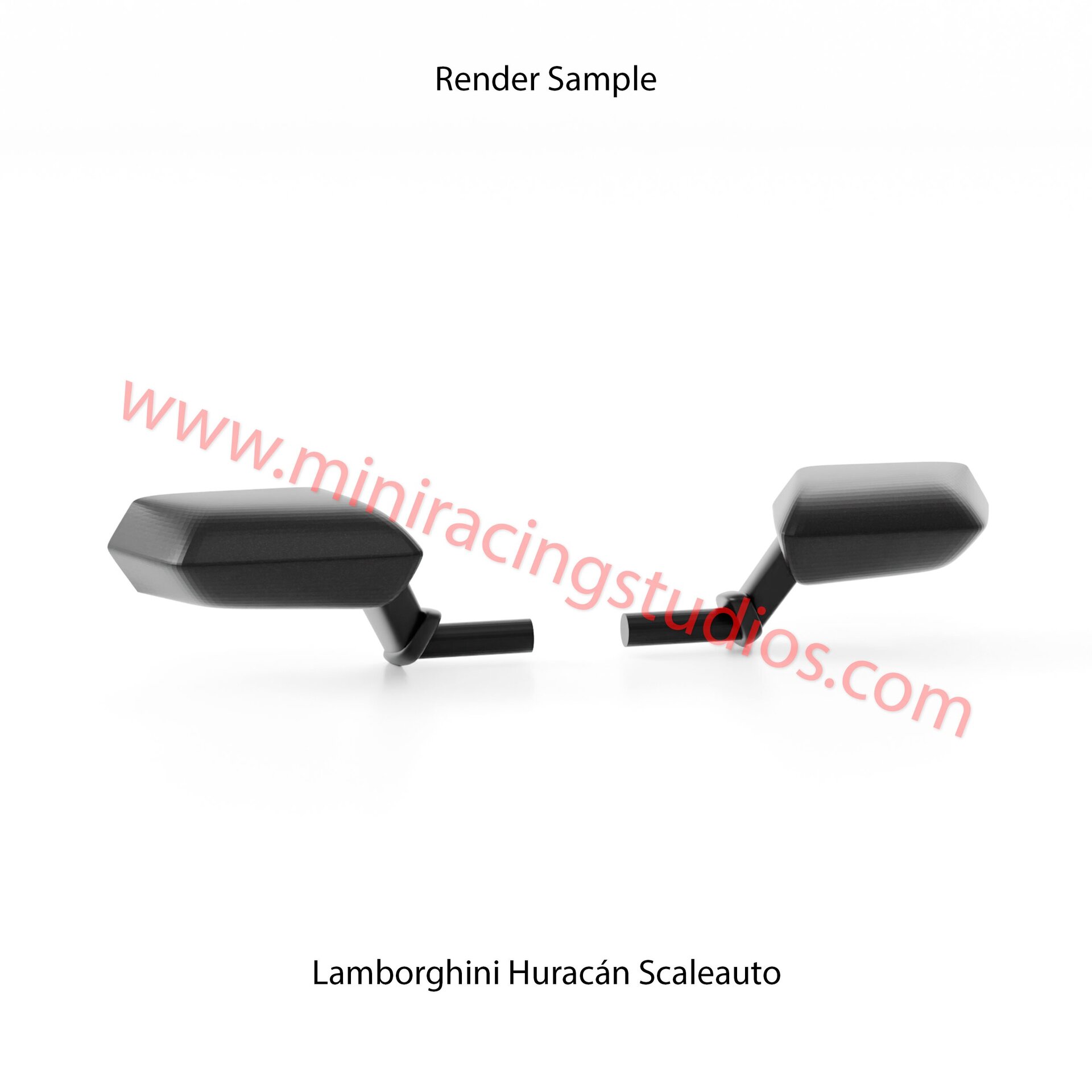 Set Alerón + Retros  para Lamborghini Huracán de Scaleauto (Flex o Bicomponente) - 5