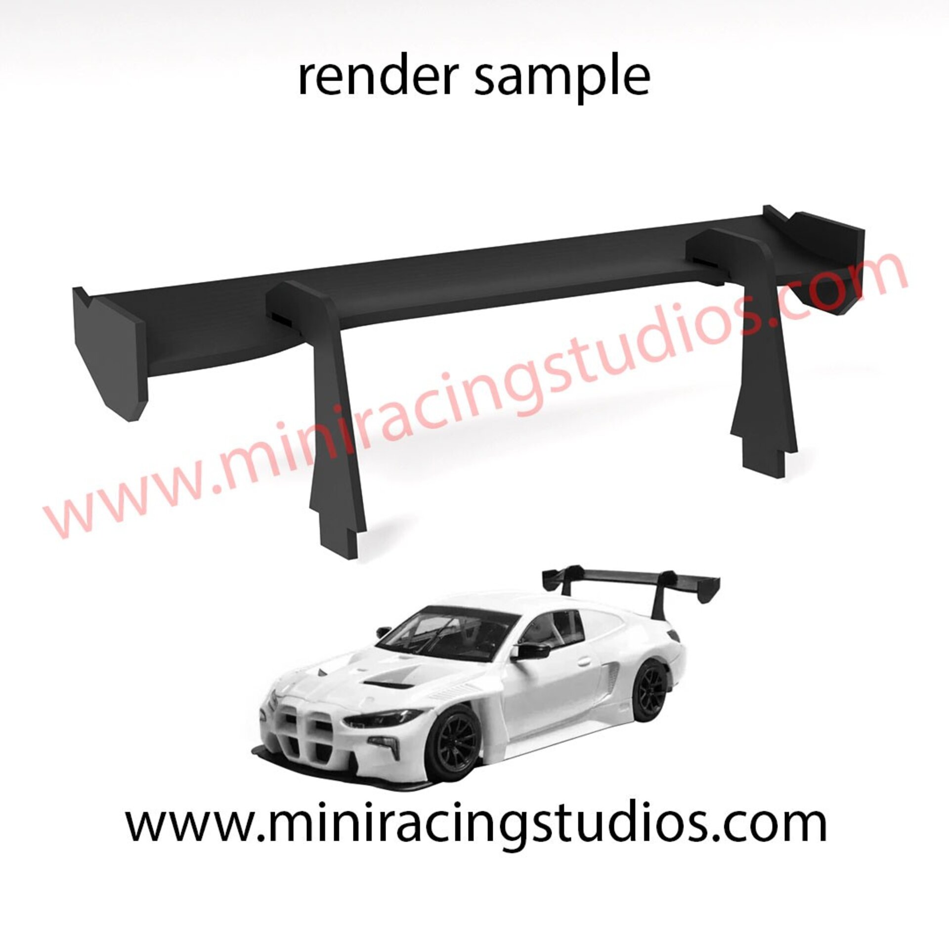 Alerón 3D para BMW M4 de Sideways – Flexible, Plástico o Bicomponente - 1
