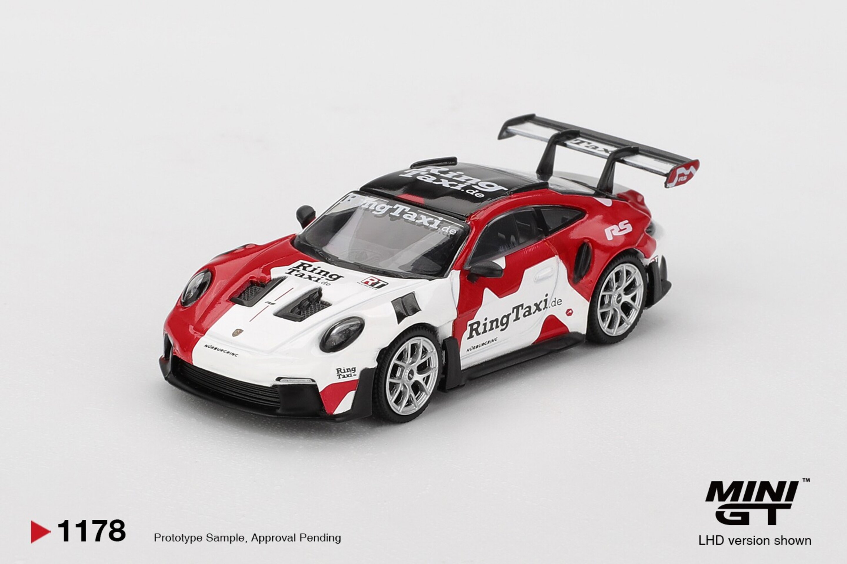 (PRE VENTA) 1:64 PORSCHE 911 (992) GT3 RS WEISSACH RING TAXI 2025 MiniGT - 2