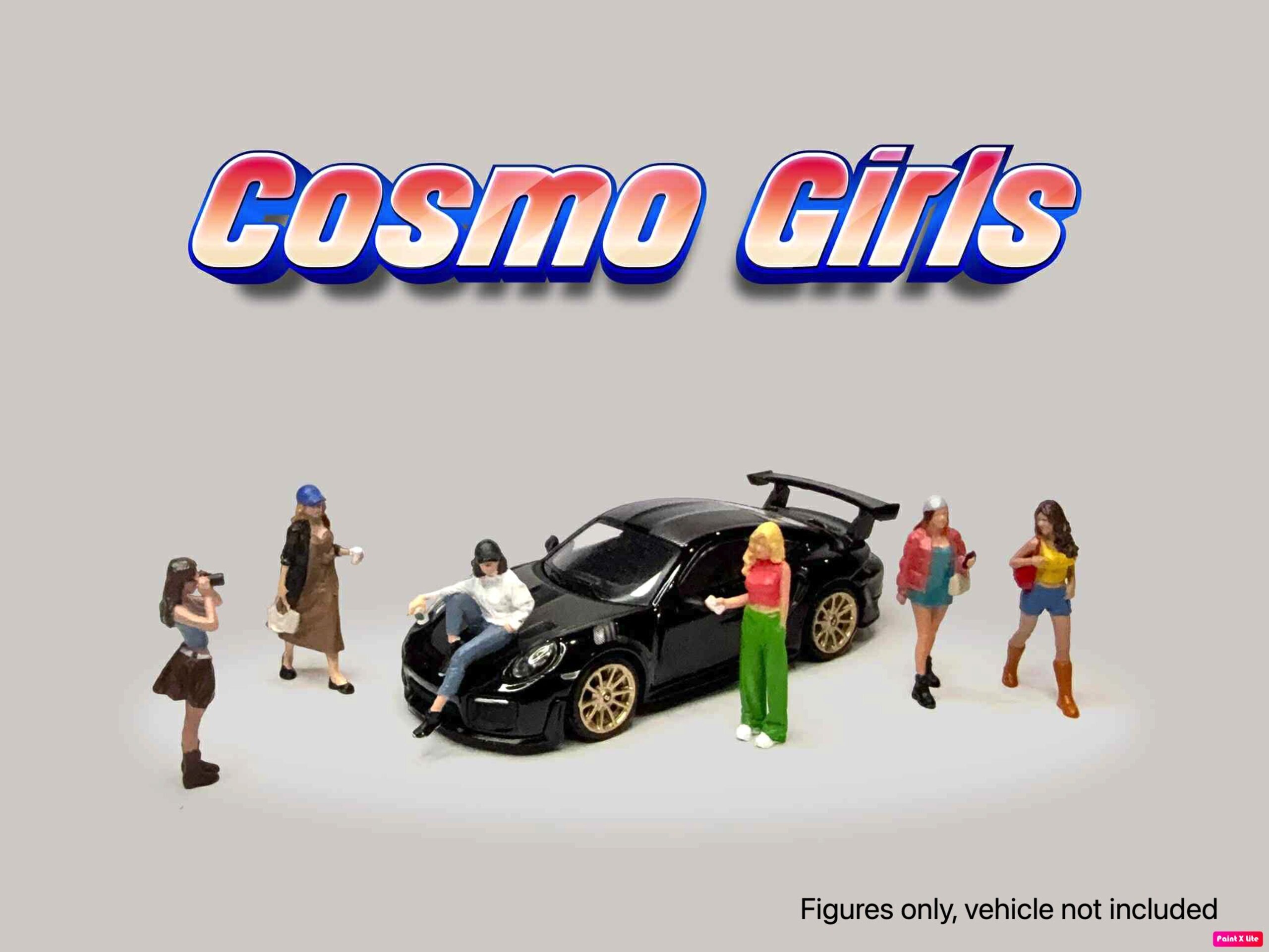 PRE VENTA AD-2437 American Diorama 1:64 1:64 Figure Set: Cosmo Girls - 4