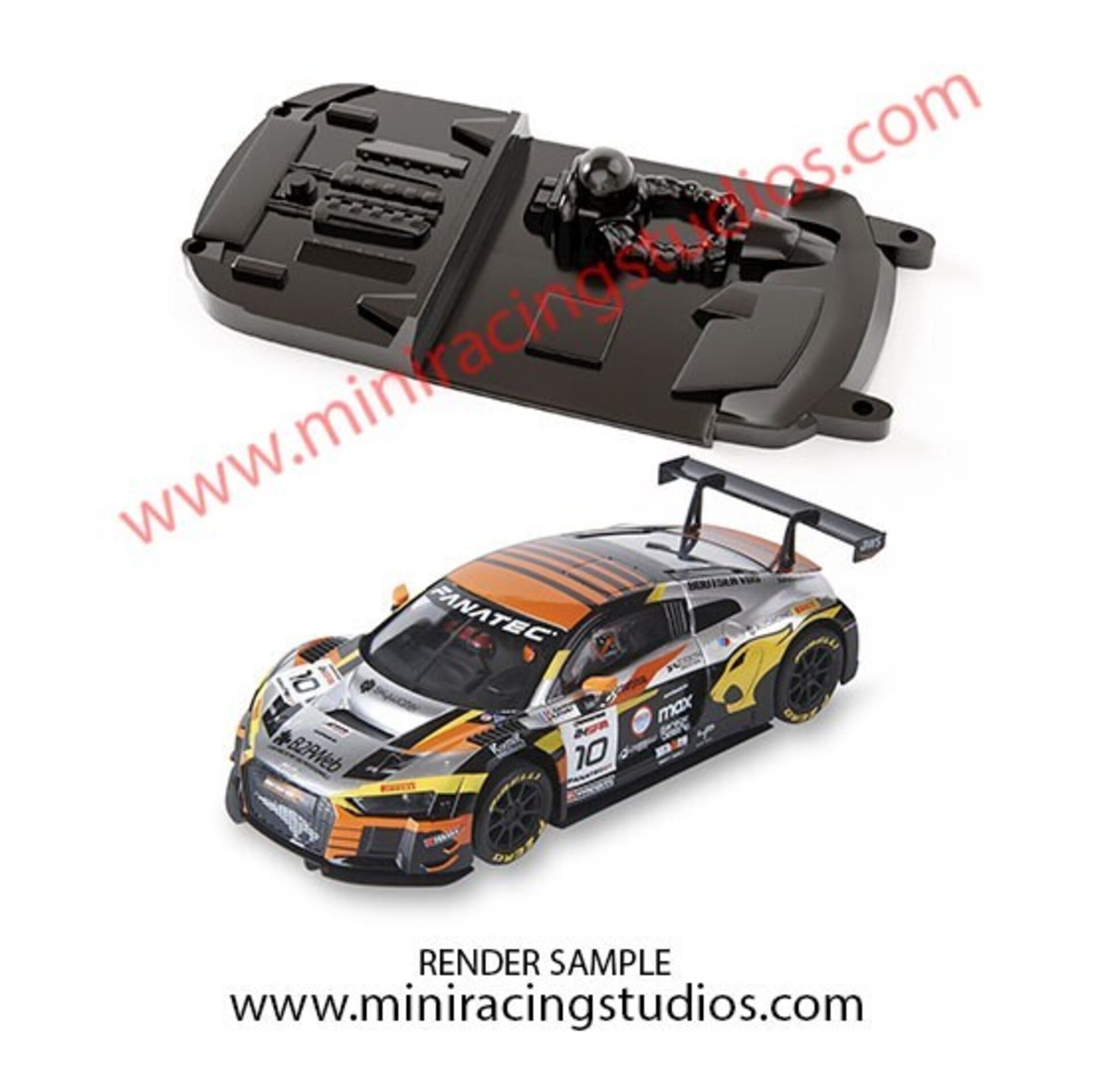 Cockpit Lexan para el Audi R8 GT de SCX/SCALEXTRIC - MiniRacingStudios - 1