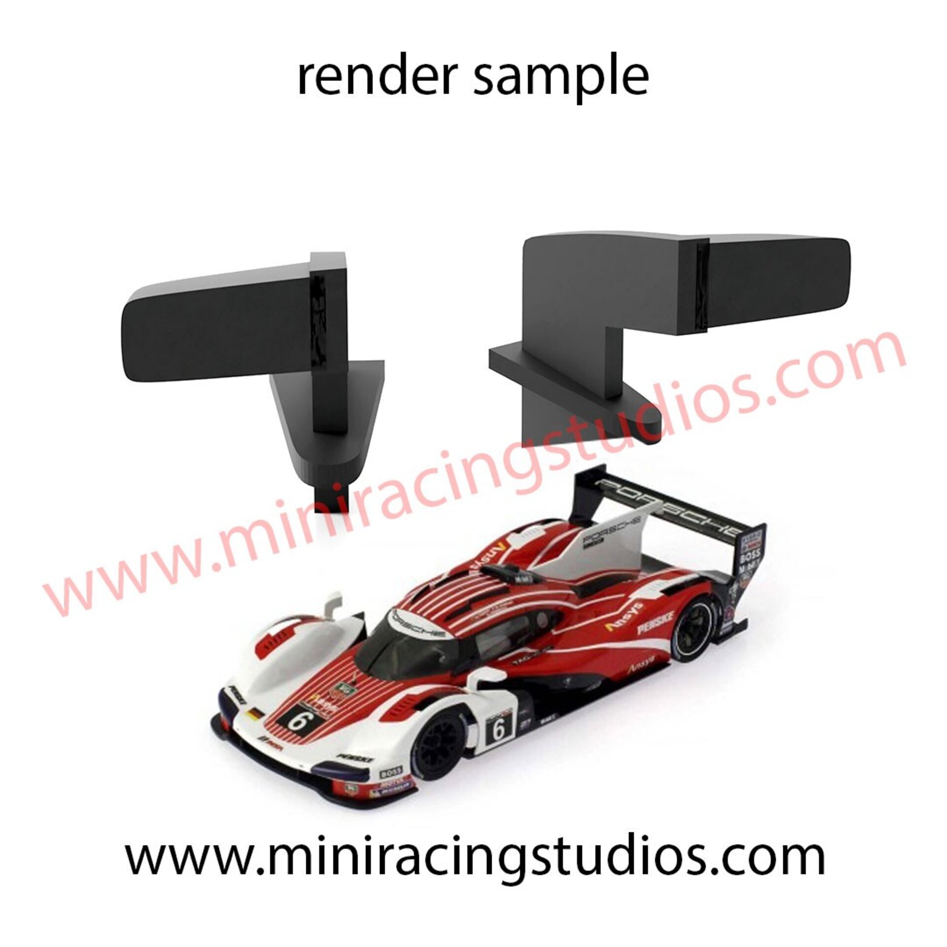 Retrovisores 3D para BMW M Hybrid V8 Scaleauto – MiniRacingStudios Flex/Rígido - 1