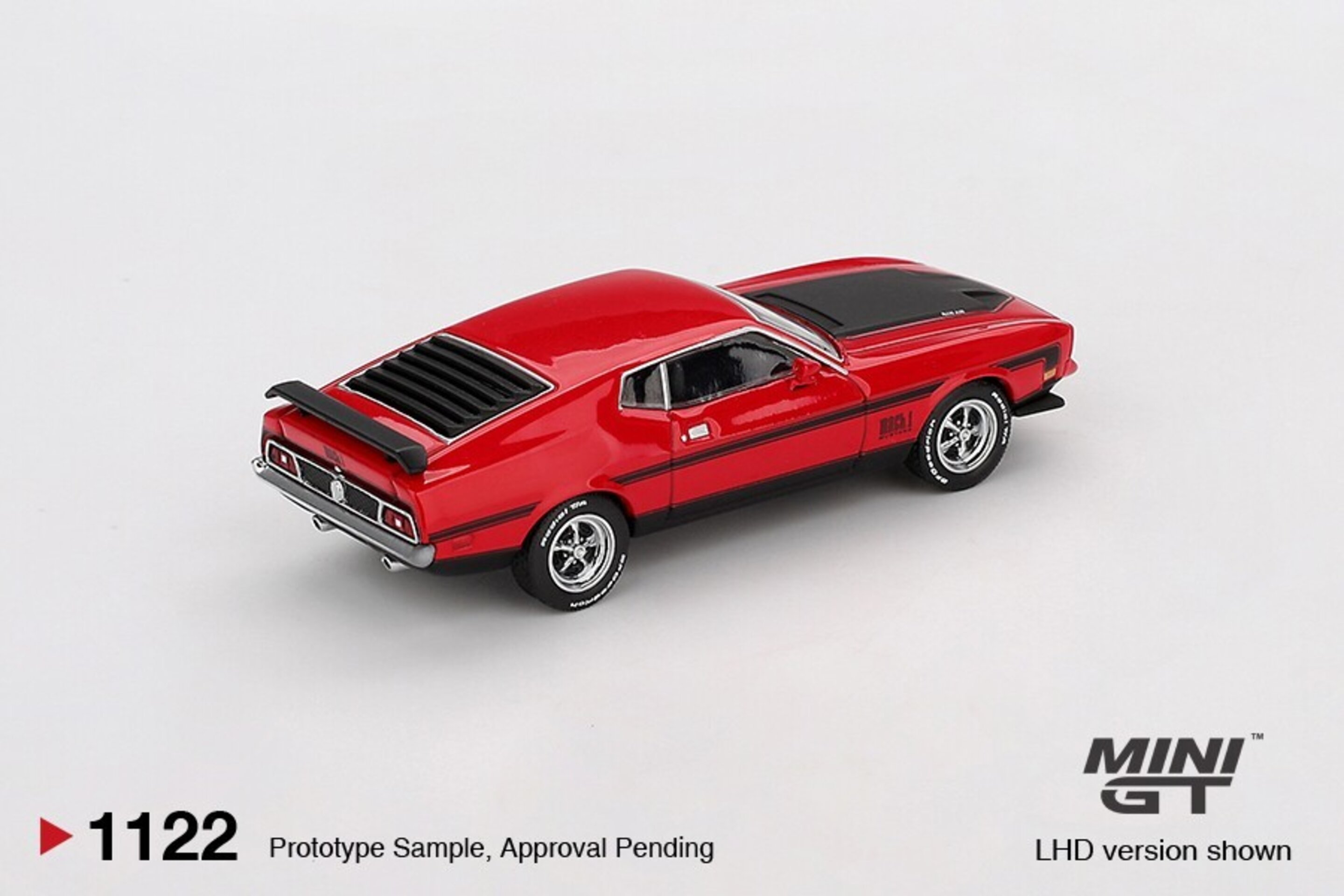 (PRE VENTA) Mini GT 1:64 Ford Mustang Mach 1 Race Red 1971 - 2