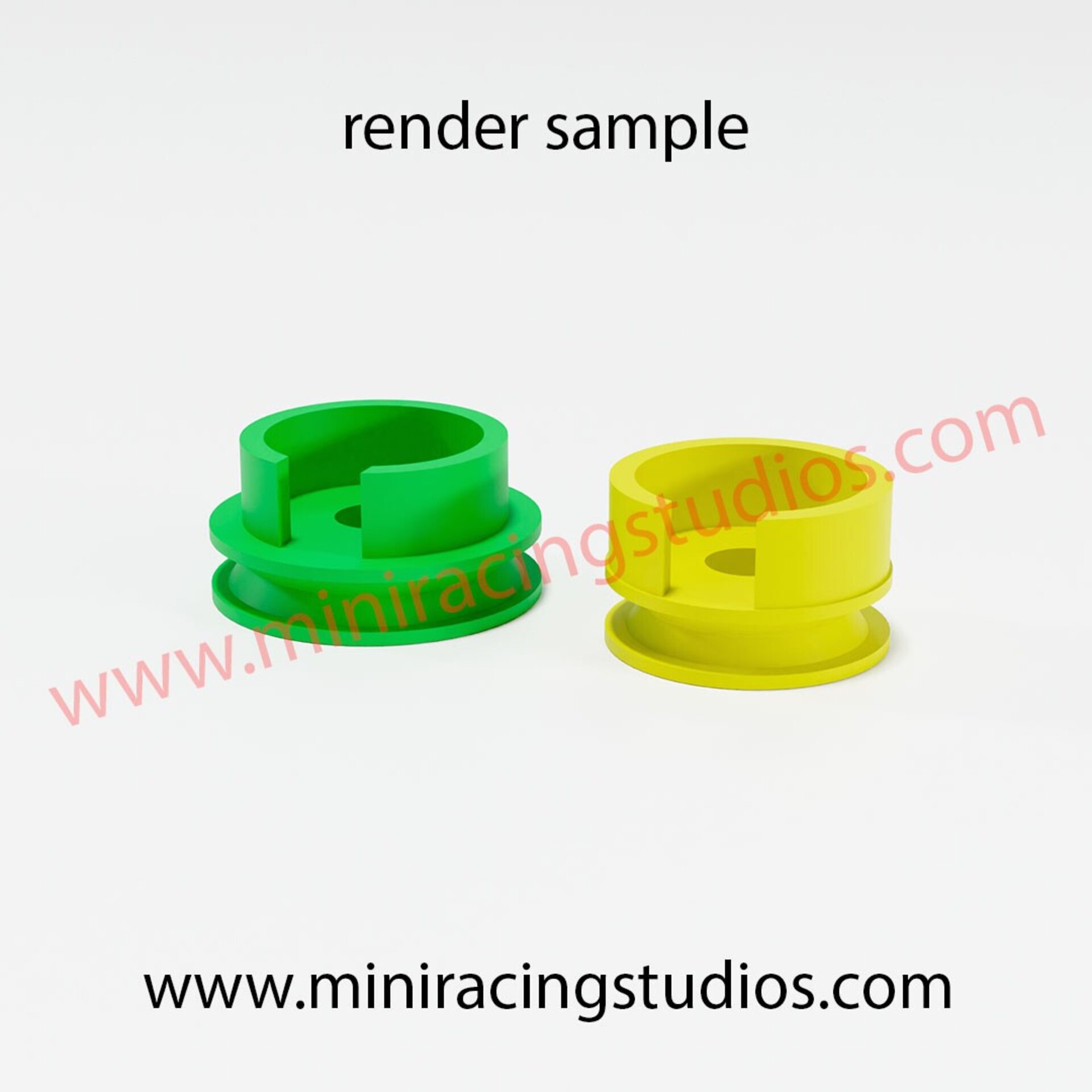 Kit de 2 Poleas 3D  para tracción 4x4 6mm y 8mm - 1