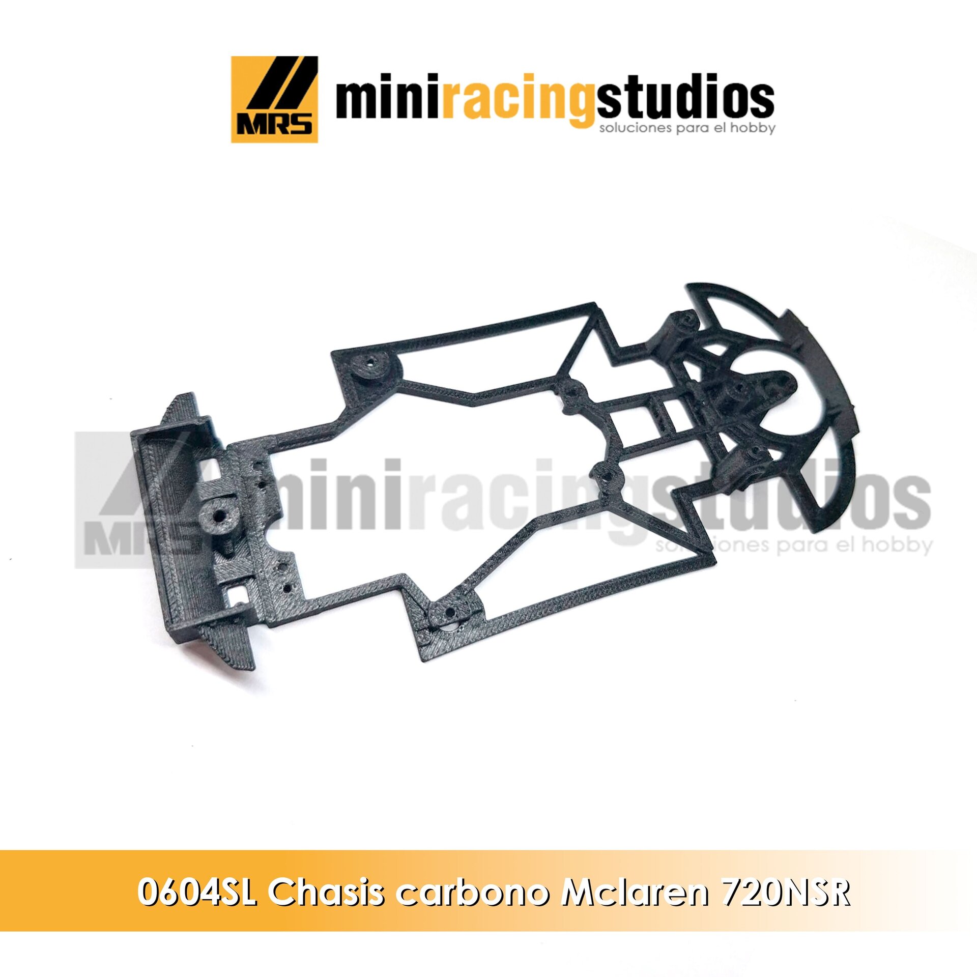 Chasis 3D para el Mclaren 720s de NSR para soporte Slot.it - 2
