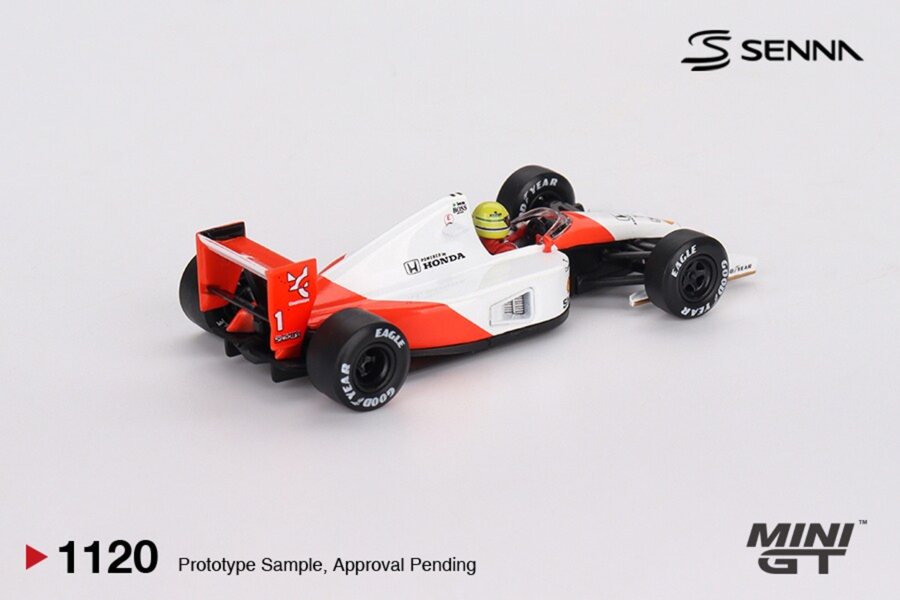 (PRE VENTA) Mini GT 1:64 McLaren MP4/6 Ayrton Senna – Japanese GP 2nd Place 1991 - 2