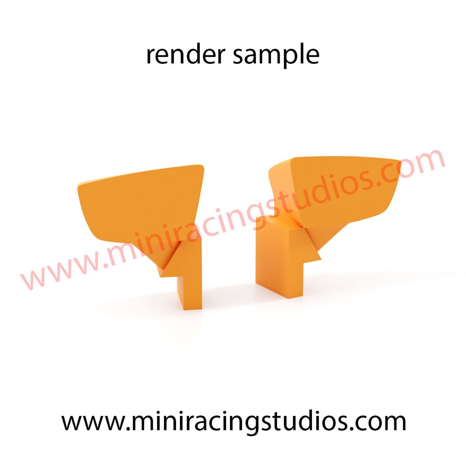 Retrovisores  3D Seat León MK III SCALEXTRIC- SCX  Flexible o Plástico - 4