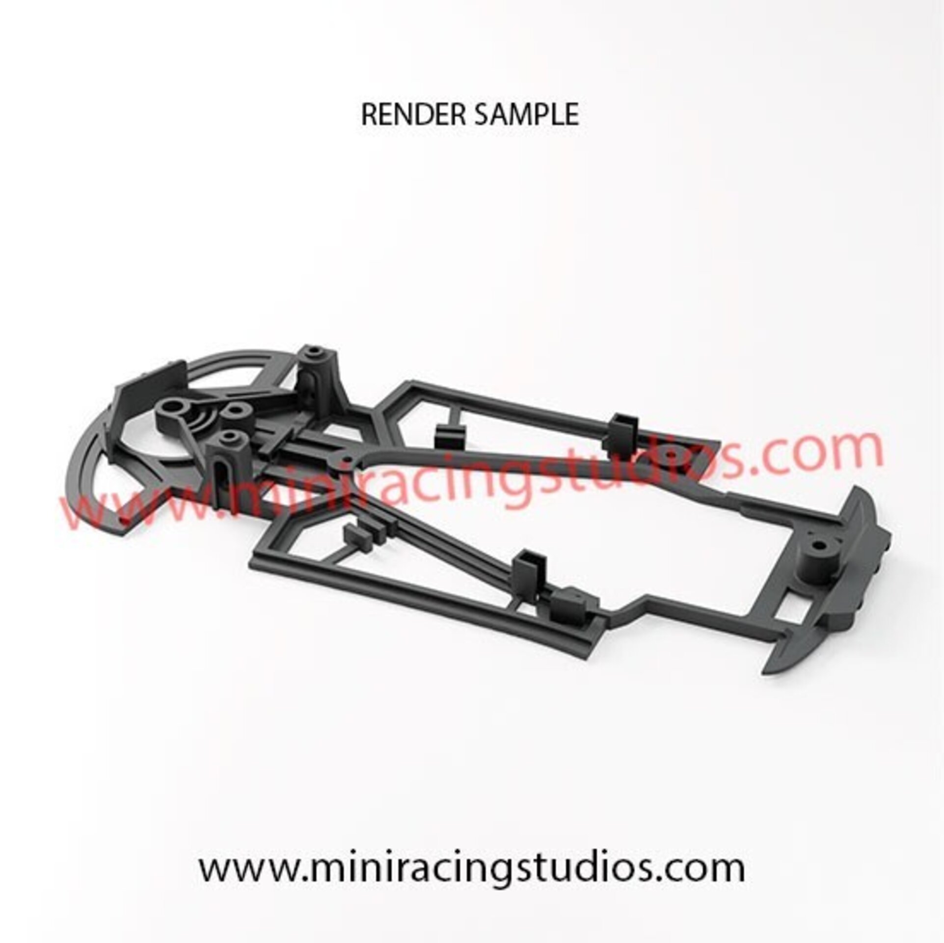 Chasis 3D Chevrolet Corvette C8R NSR – Carbono, Compatible con Soporte  NSR - 3