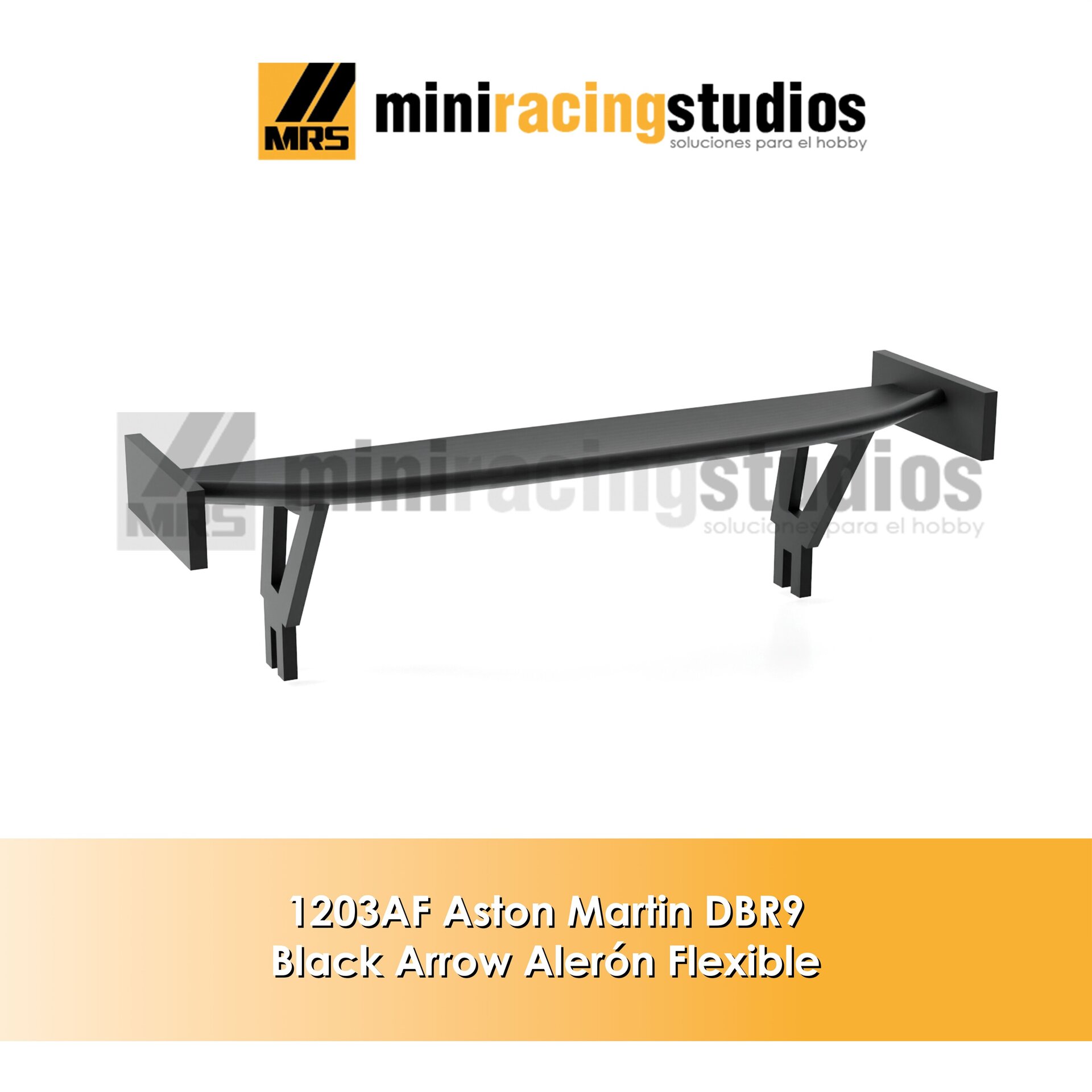 Alerón 3D Aston Martin DBR9 de Black Arrow Flexible , plástico o bi-componente - 2