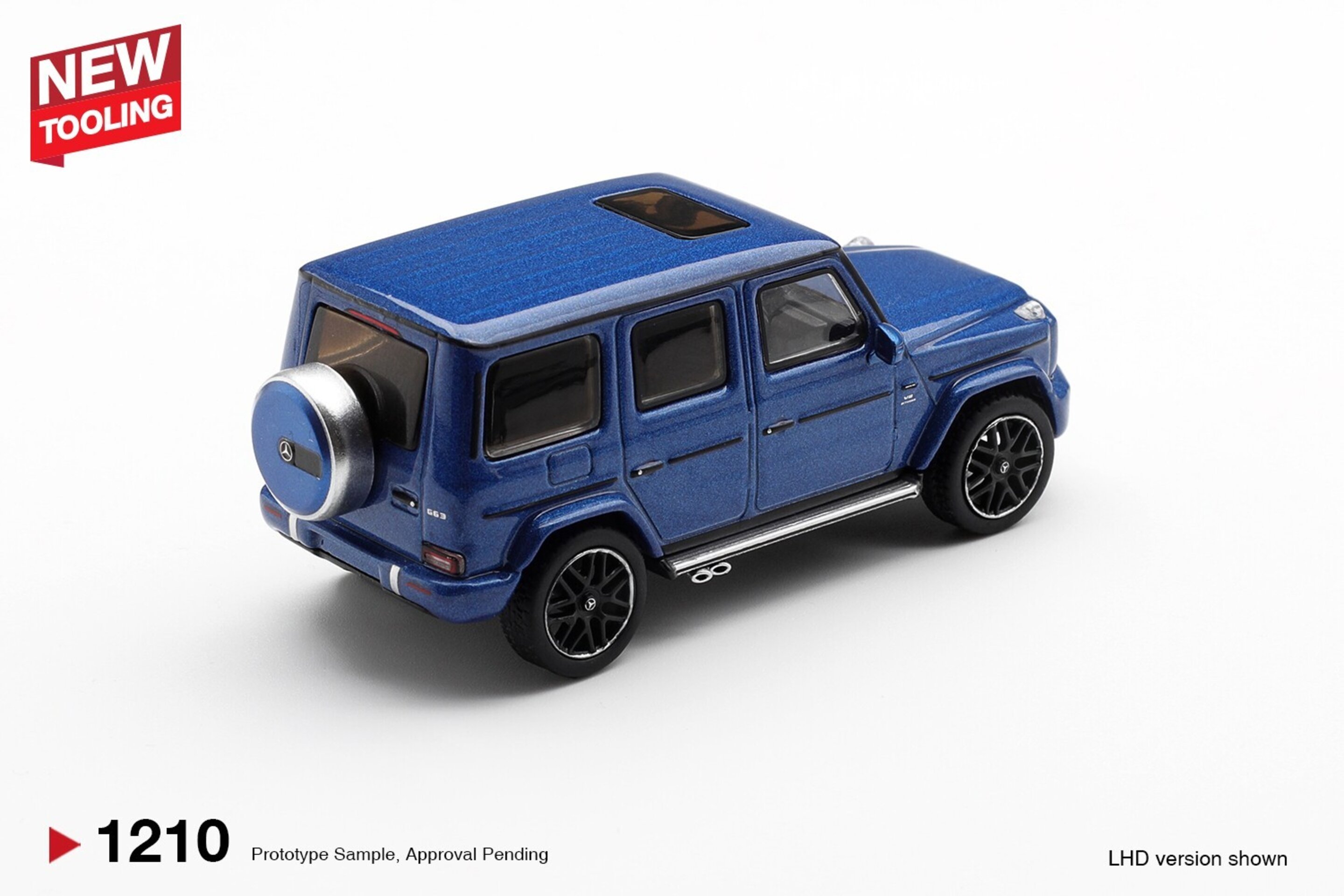 (PRE VENTA) 1:64 MERCEDES-BENZ G CLASS 63 AMG DARK BLUE METALLIC 2024 Mini GT - 4