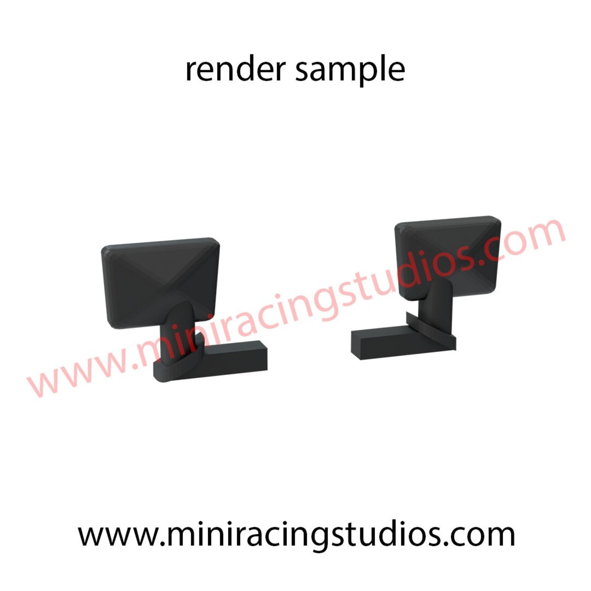 Retrovisores 3D para Porsche 911/P53 de Scalextric/EXIN – MiniRacingStudios - 2