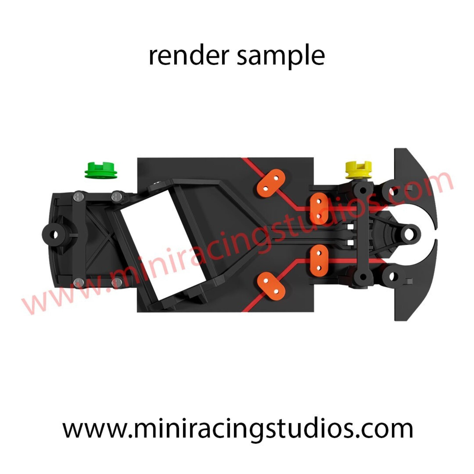 Chasis SN3D Peugeot 207  Avant Slot  Rally motor ángulo MULTIFLEX - 4