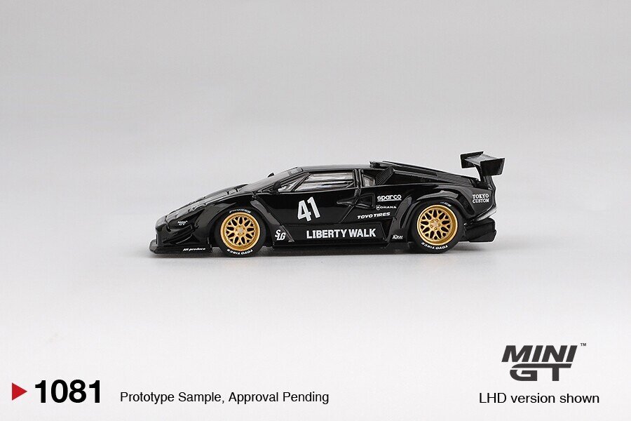 Mini GT 1:64 Lamborghini Countach LB-Works Black 2024